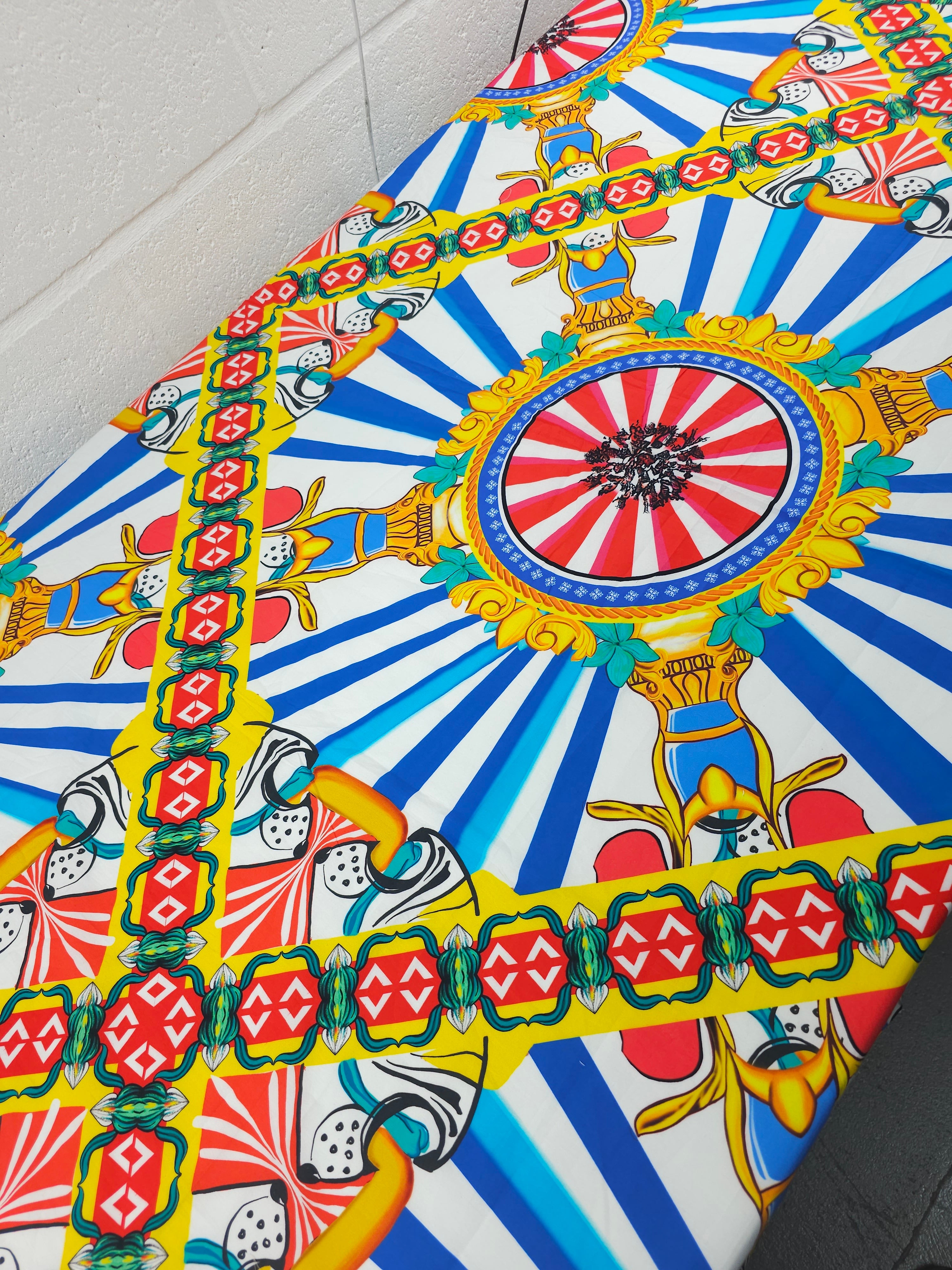 Bright Carretto Pop Cotton Poplin - Dolce & Gabbana