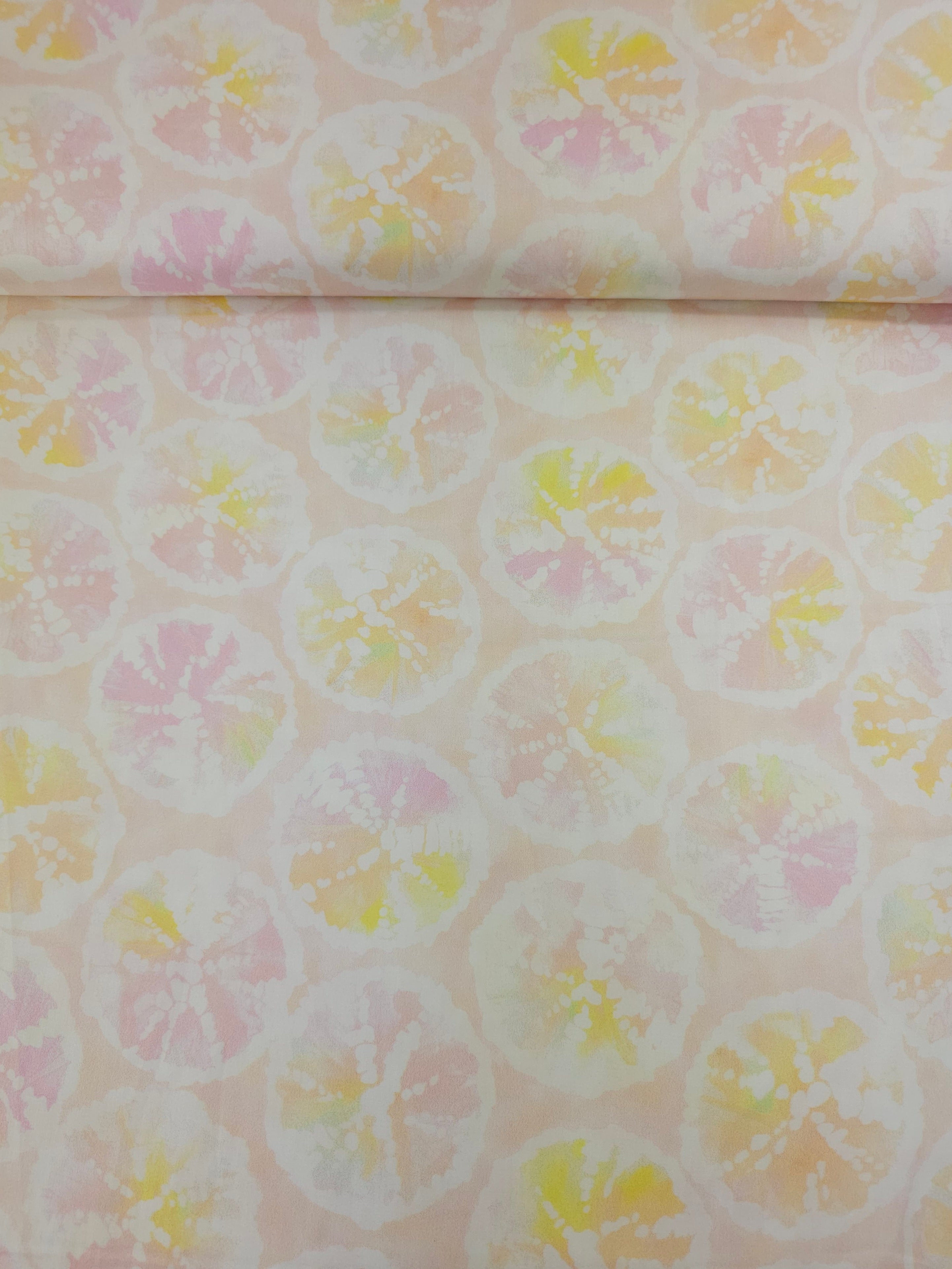 Citrus Pink/Peach Shell Cotton Sateen - Robert Kaufman