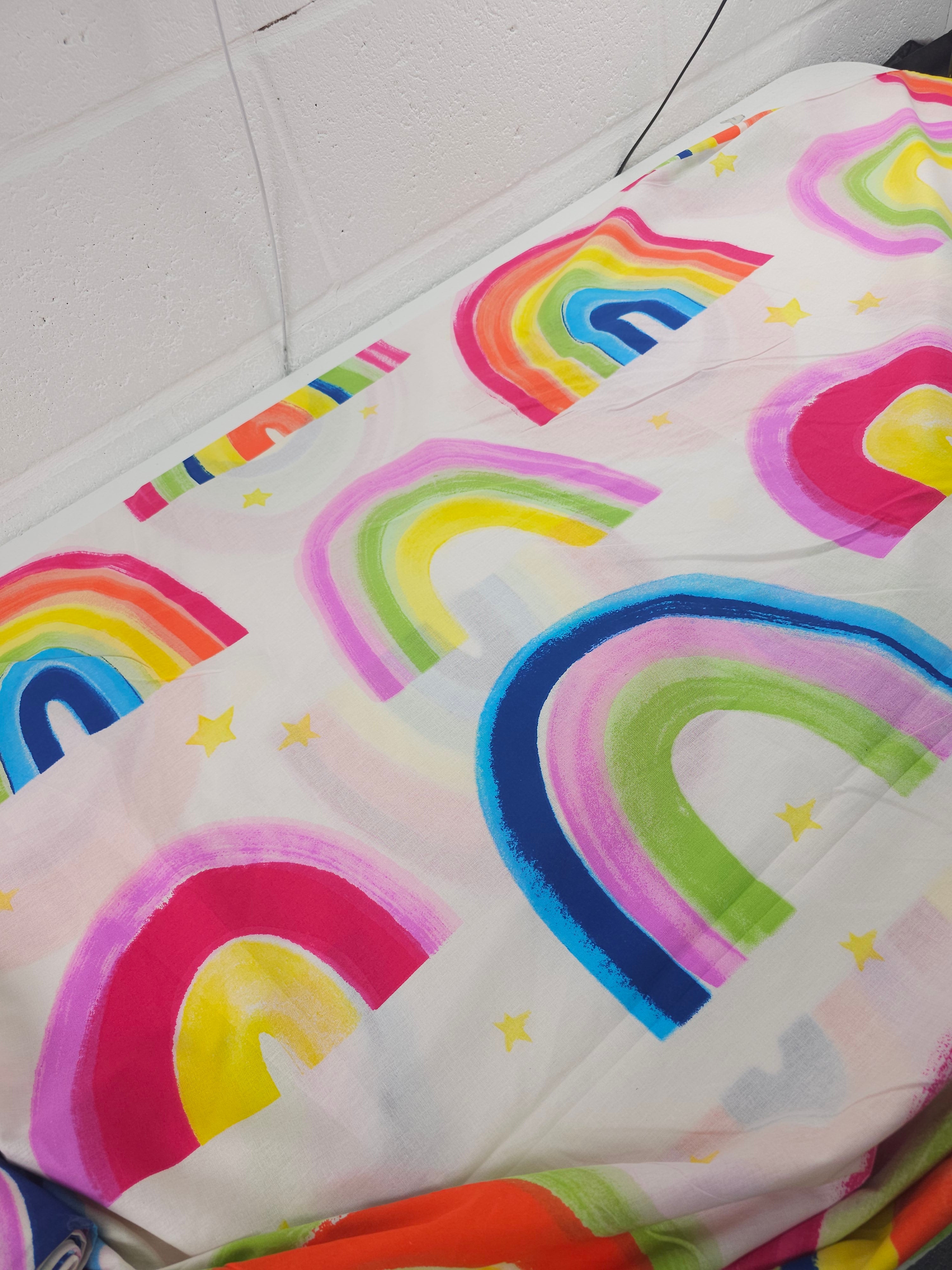 Painted Rainbow 100% Cotton 102” - Dunelm *EXTRA WIDE*