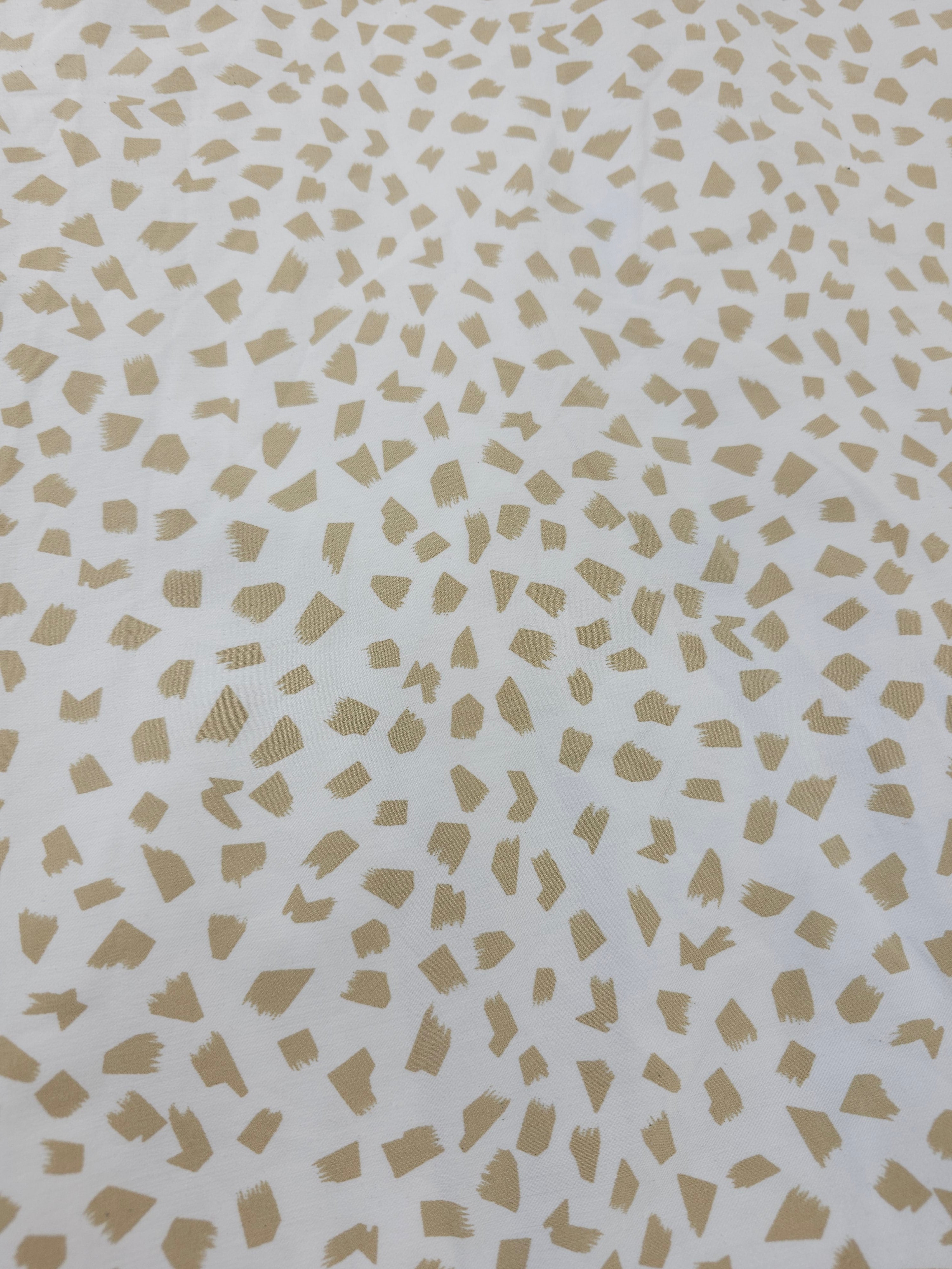 Beige shapes Viscose stretch- 1.6m piece