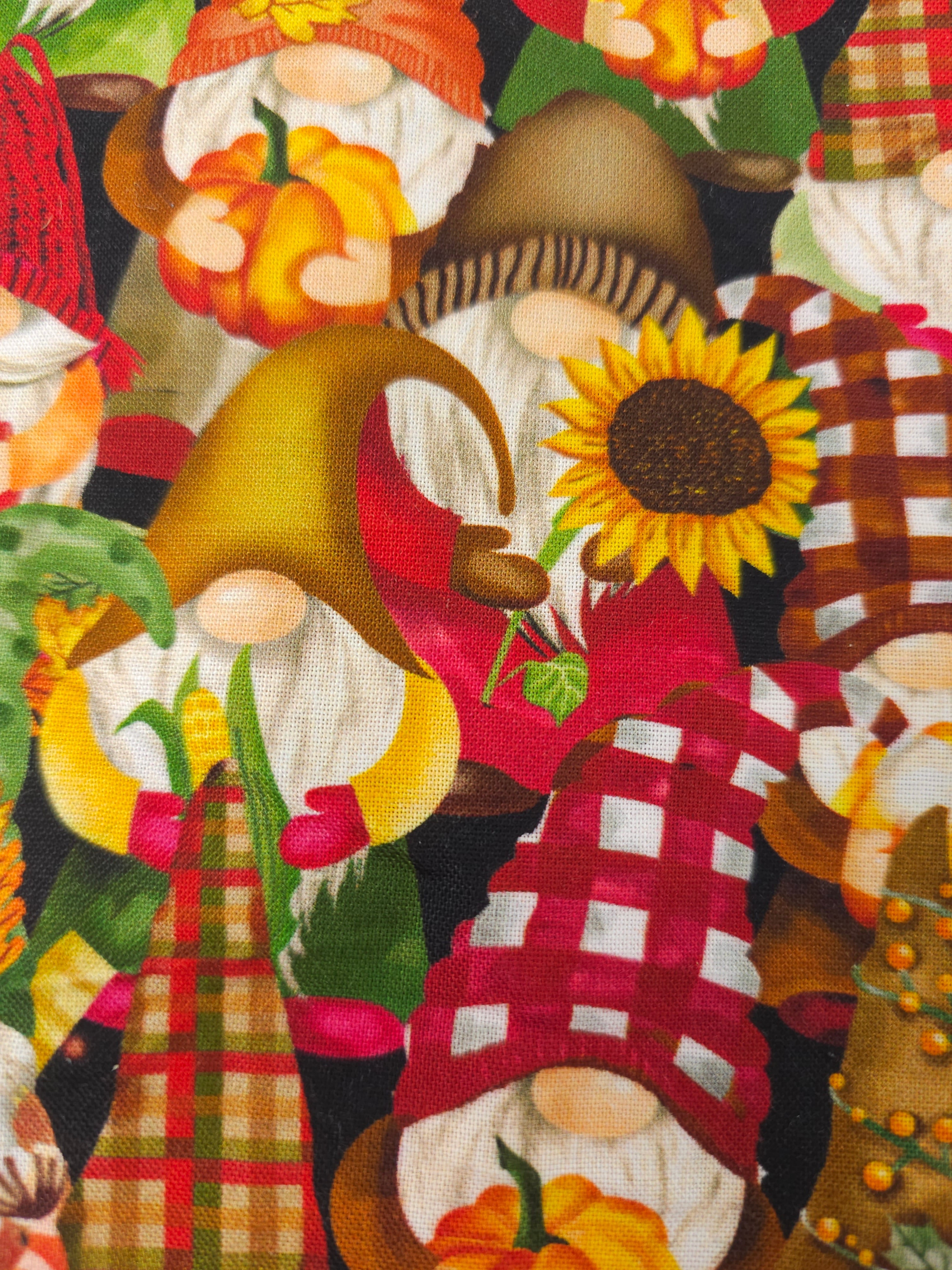 Autumnal gnome Cotton- 2.4m piece