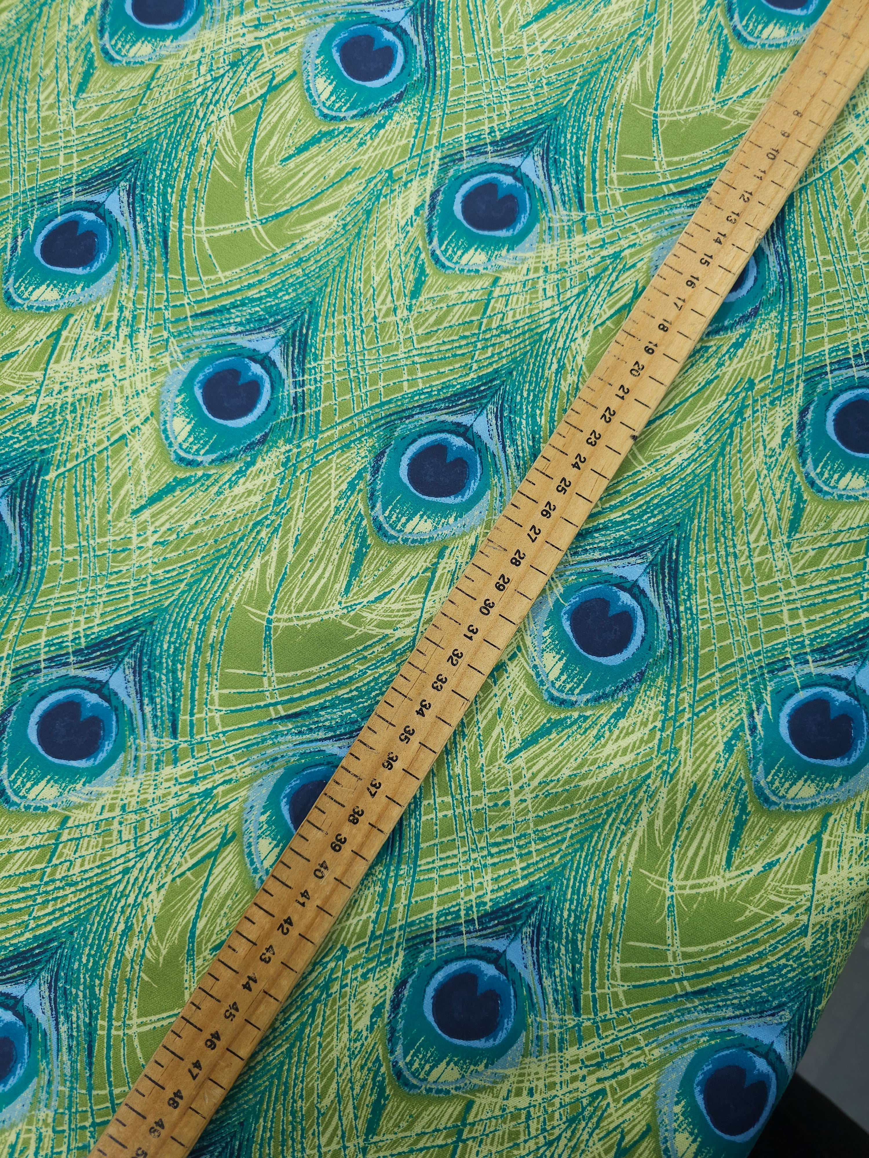 Peacock Feathers 100% Cotton 103" *EXTRA WIDE*