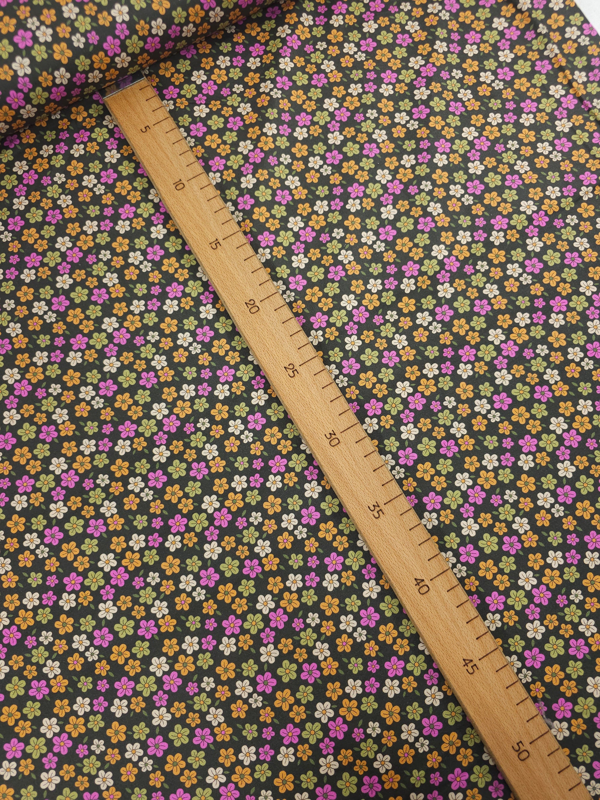 Deep Ditsy Floral Cotton Viscose *THE CRAFTY PIE*