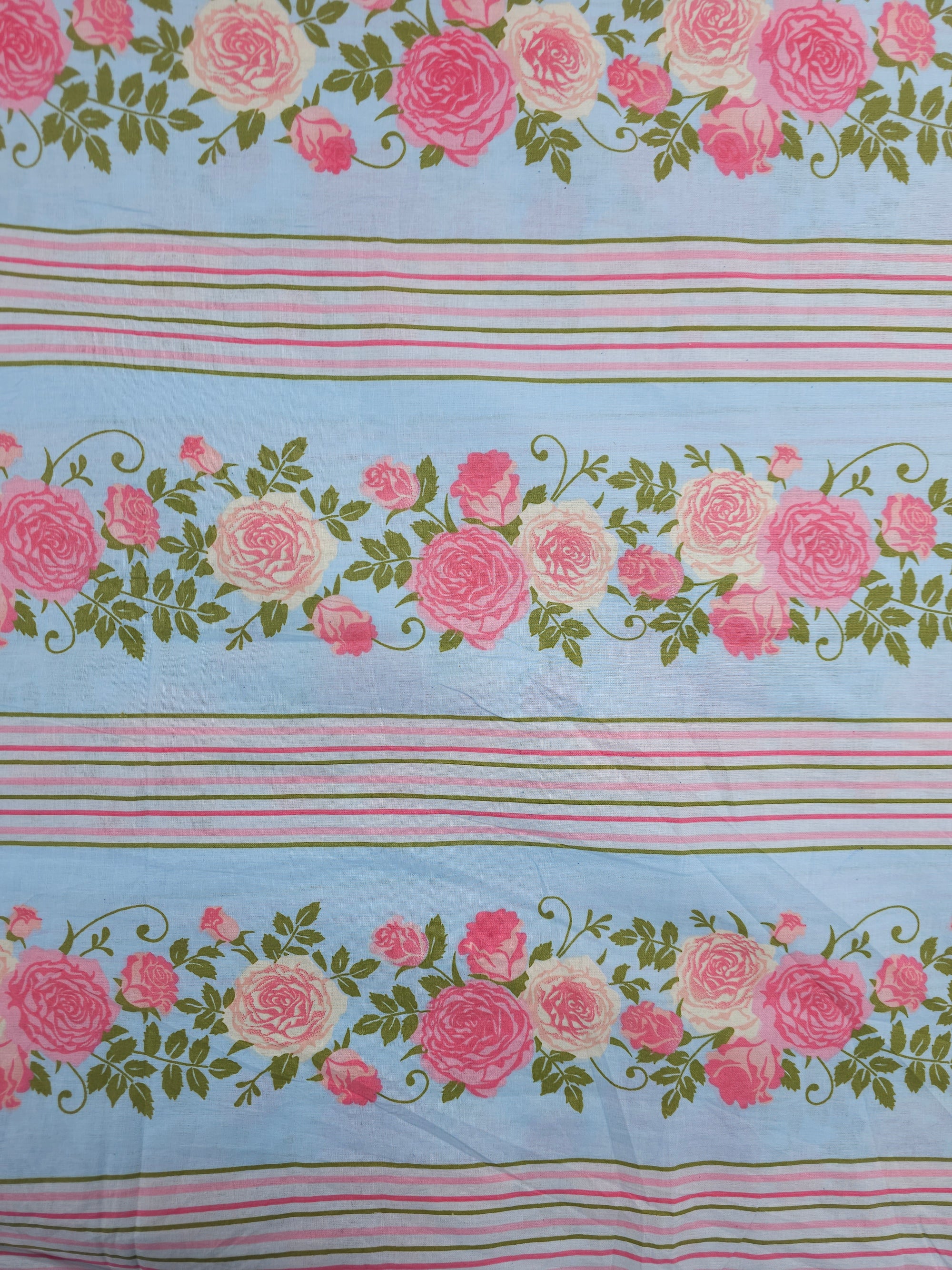 Pink Rose Garden Cotton - (Various Sizes)