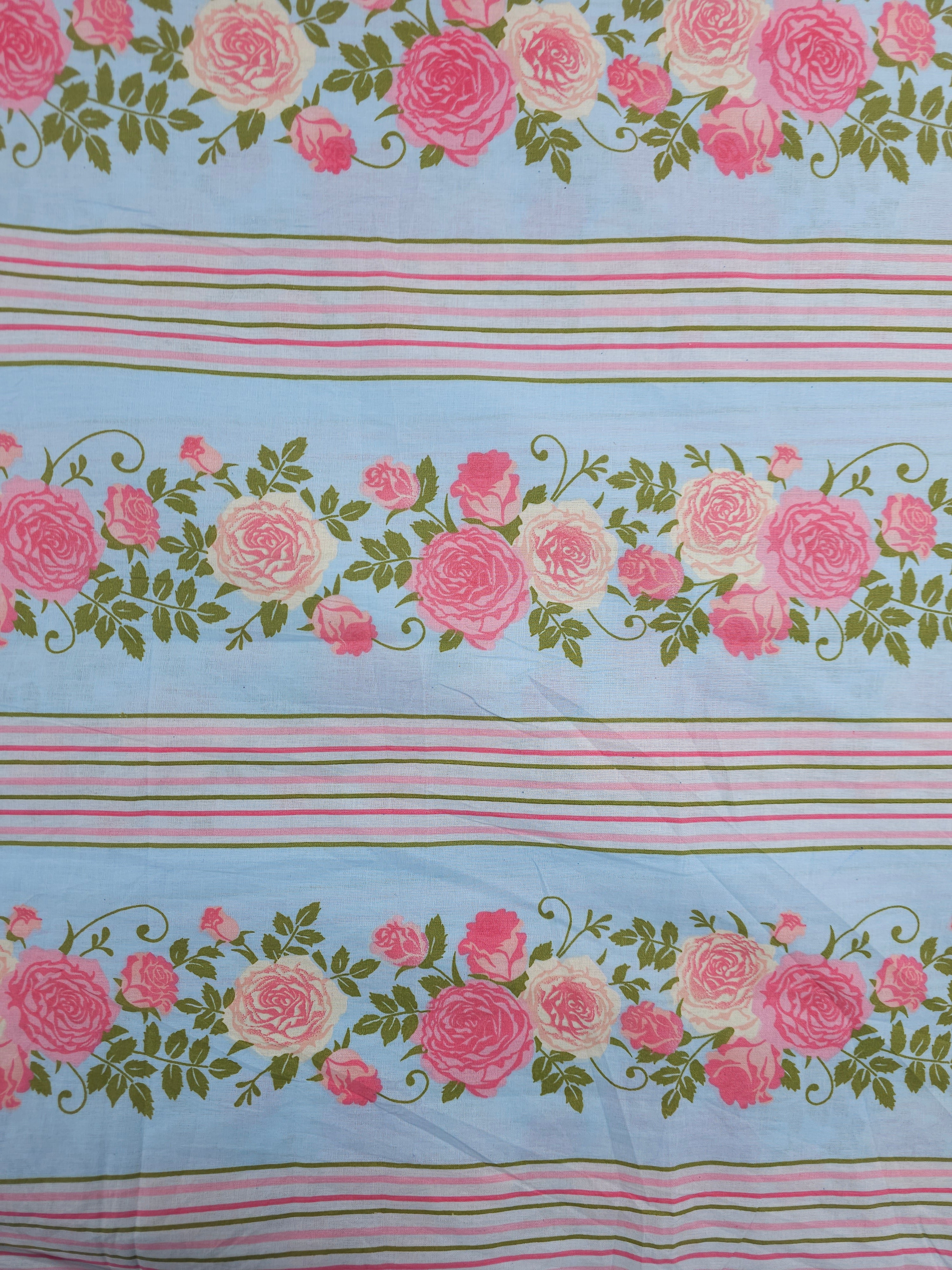 Pink Rose Garden Cotton - (Various Sizes)