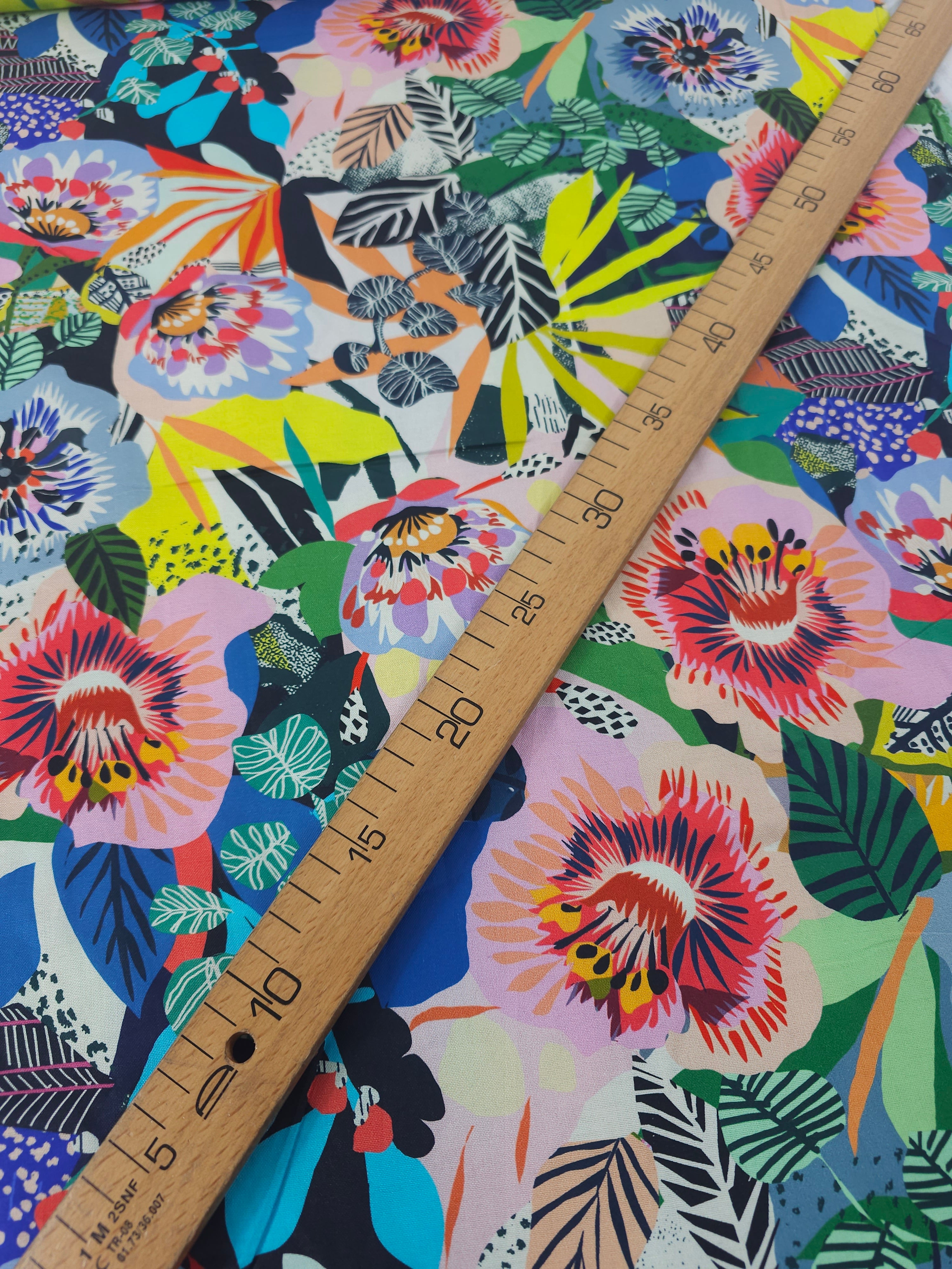 Funky Floral Sketch 100% Cotton - Kitty McCall x Free Spirit