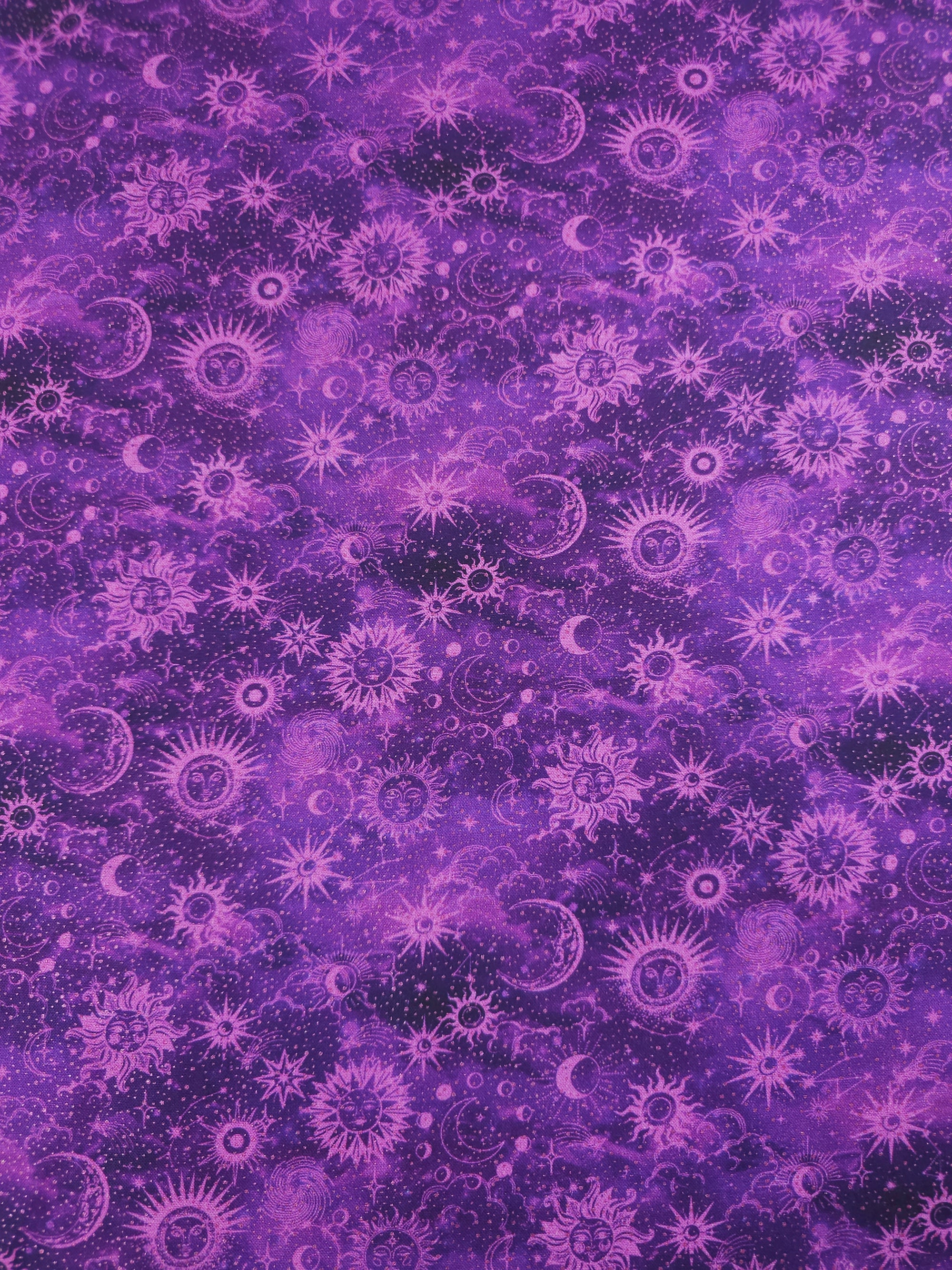 Purple Celestial Skies 100% Cotton