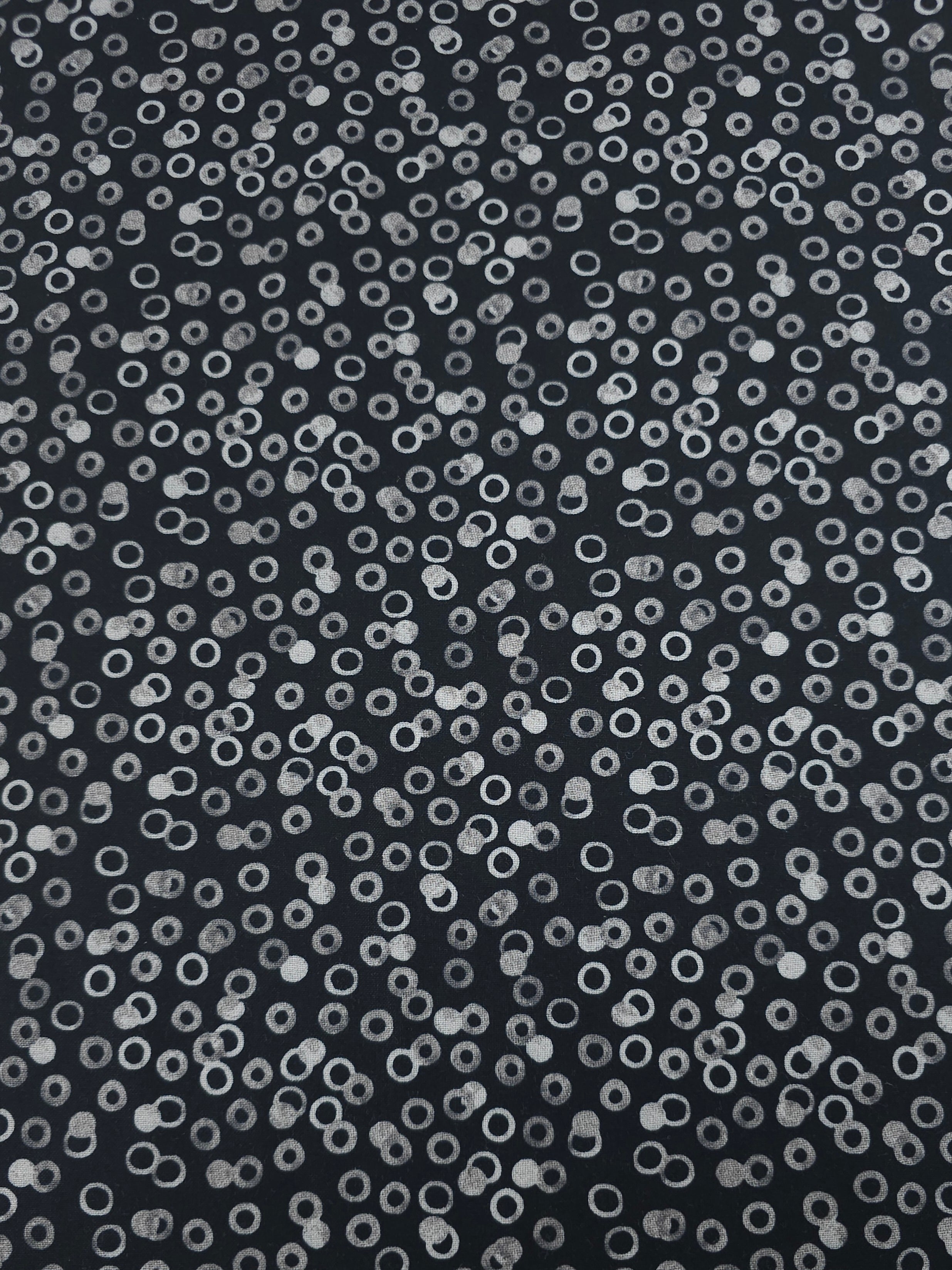Black/Grey Irregular O Ring 100% Cotton