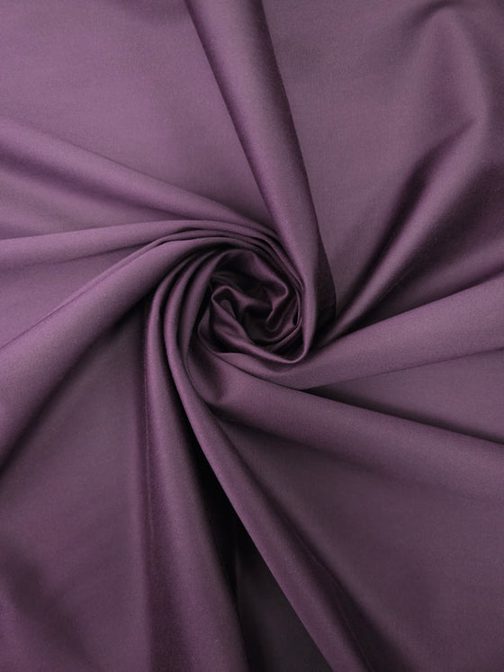 Midnight Purple Brushed Cotton Tencel