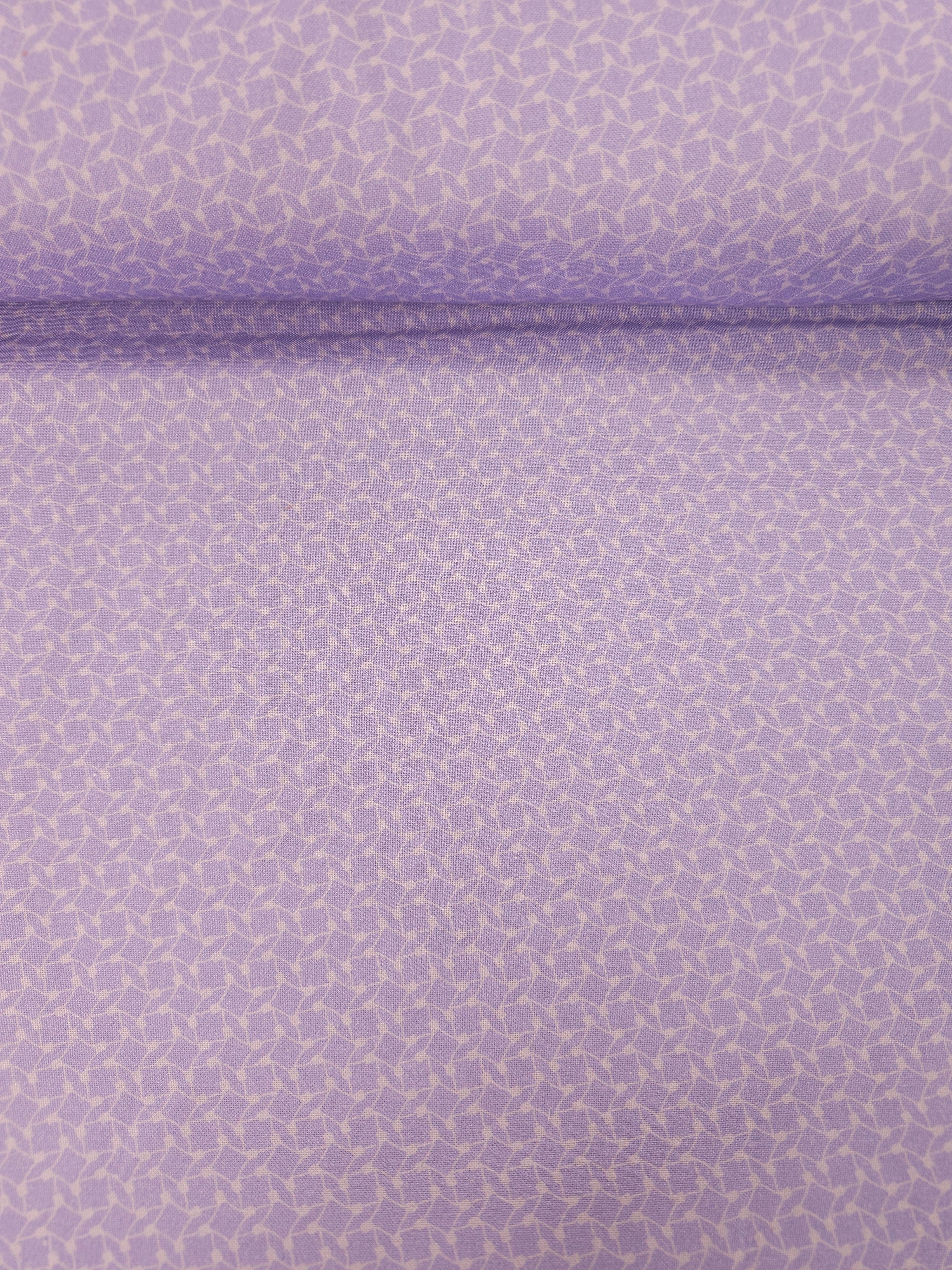Lilac Geometric Shape 100% Cotton