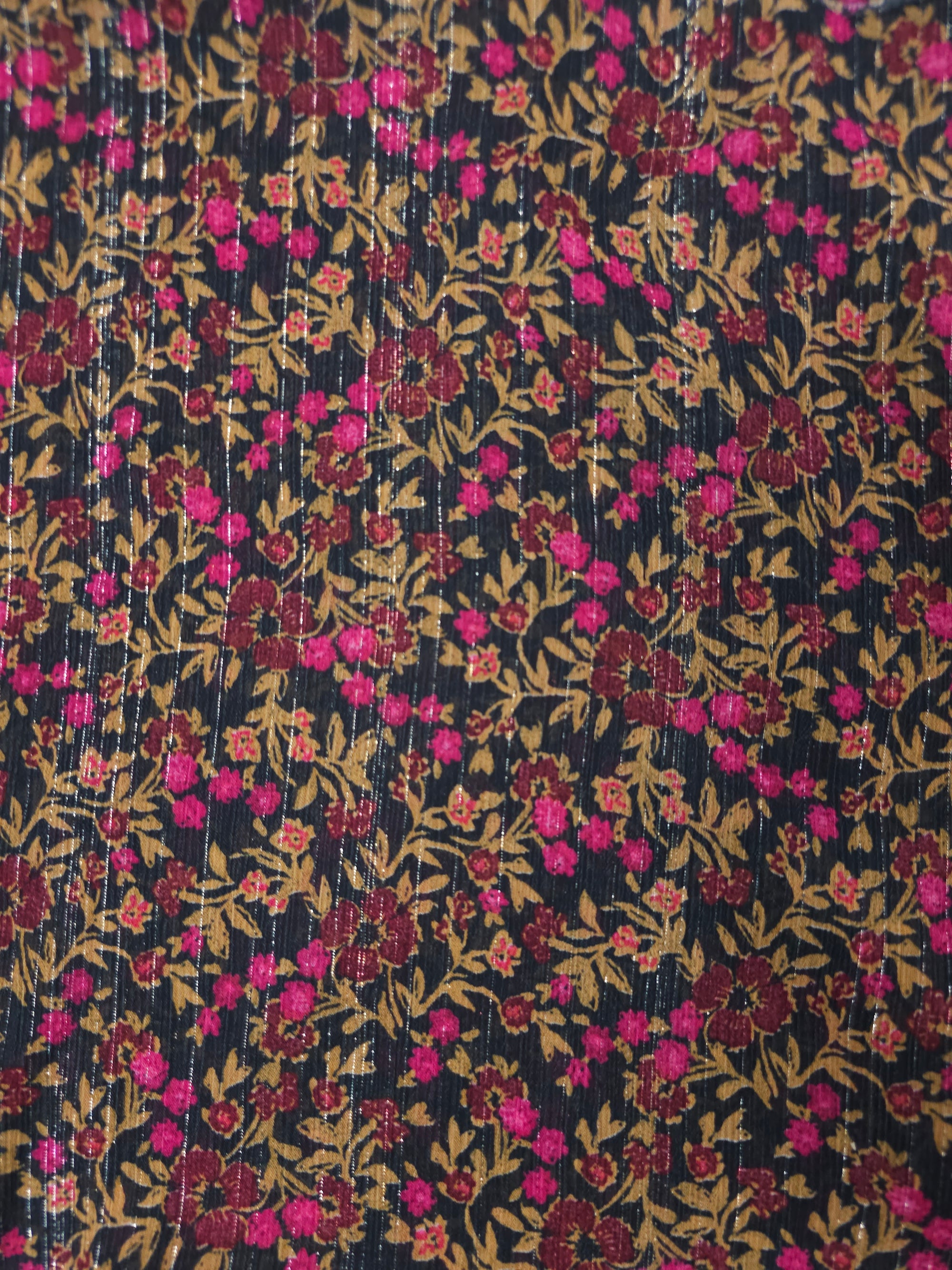 Berry Patch Sparkle Poly Georgette (Various Sizes)