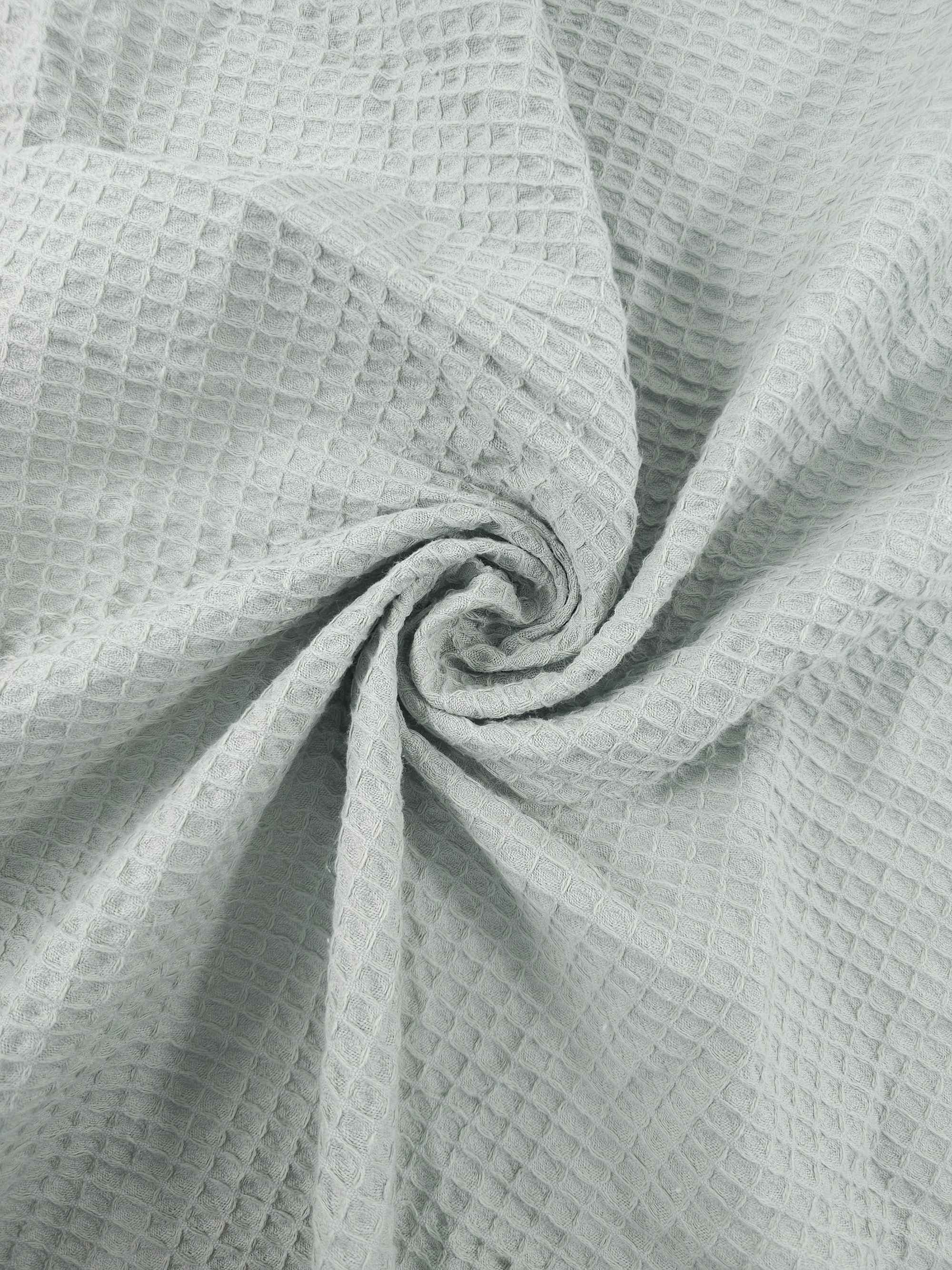 Light Grey Waffle Cotton *EXTRA WIDE*