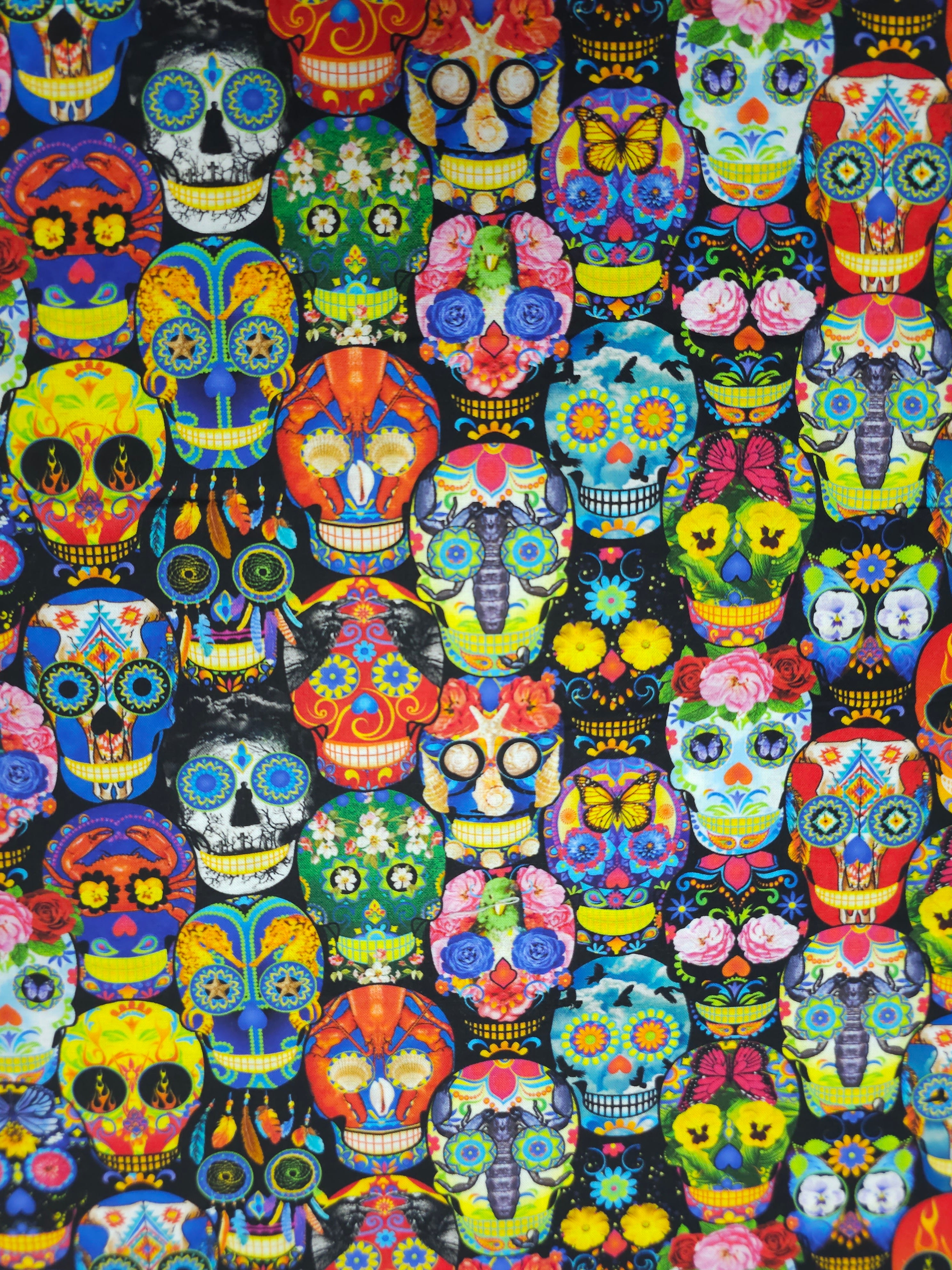 Boho Skulls 100% Cotton