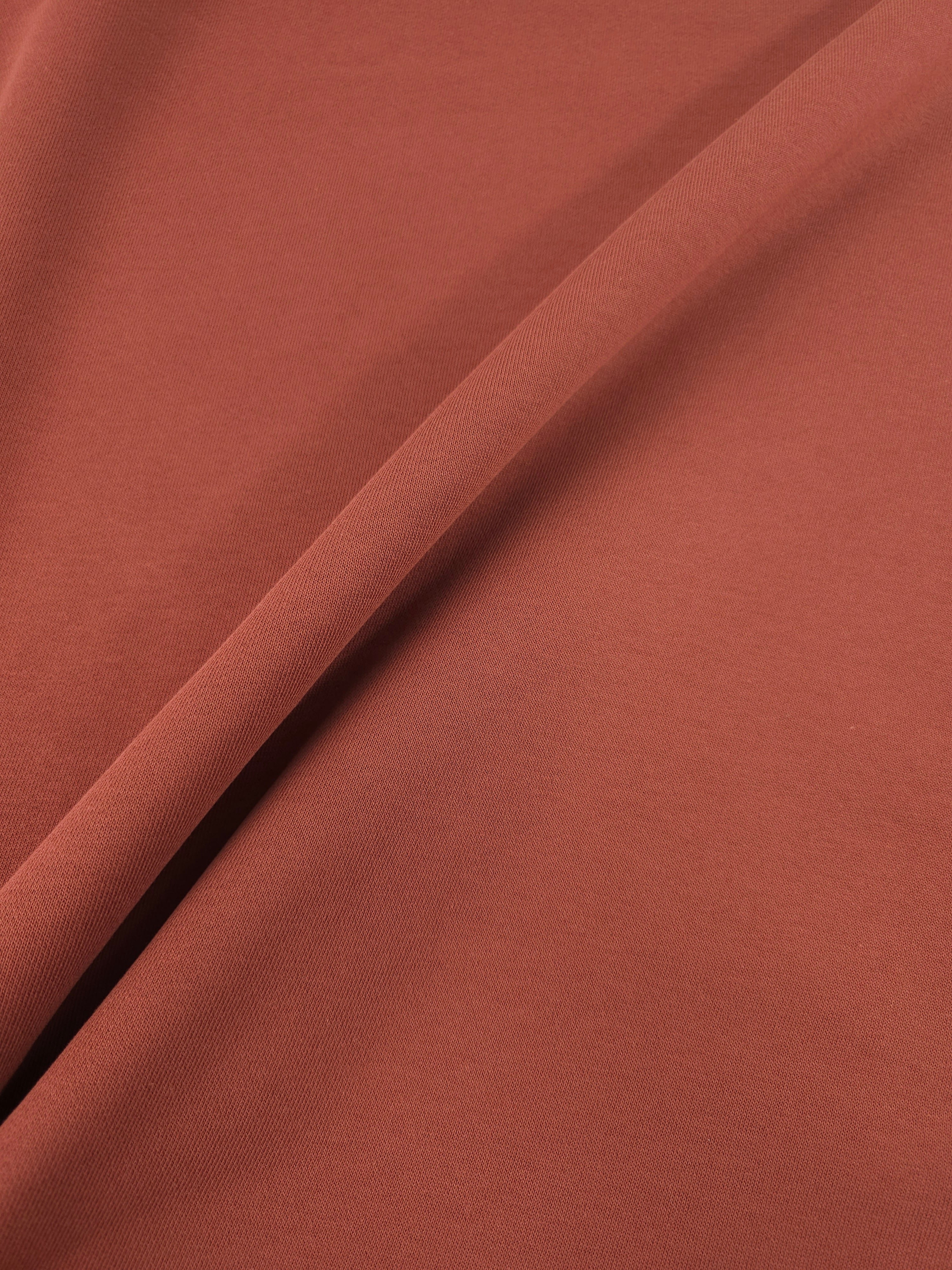 Terracotta Fleece Backed Terry