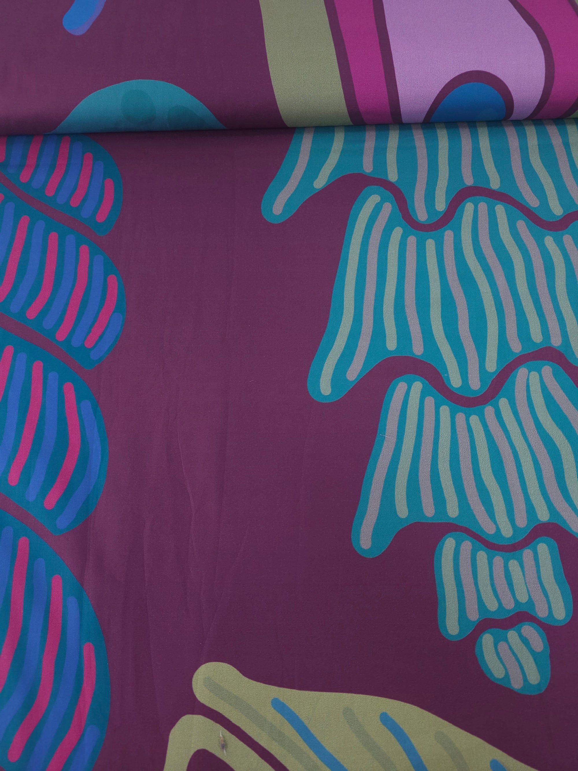 Mulberry Large Shells 100% Cotton 114” - 1.30m Panel *EXTRA WIDE*
