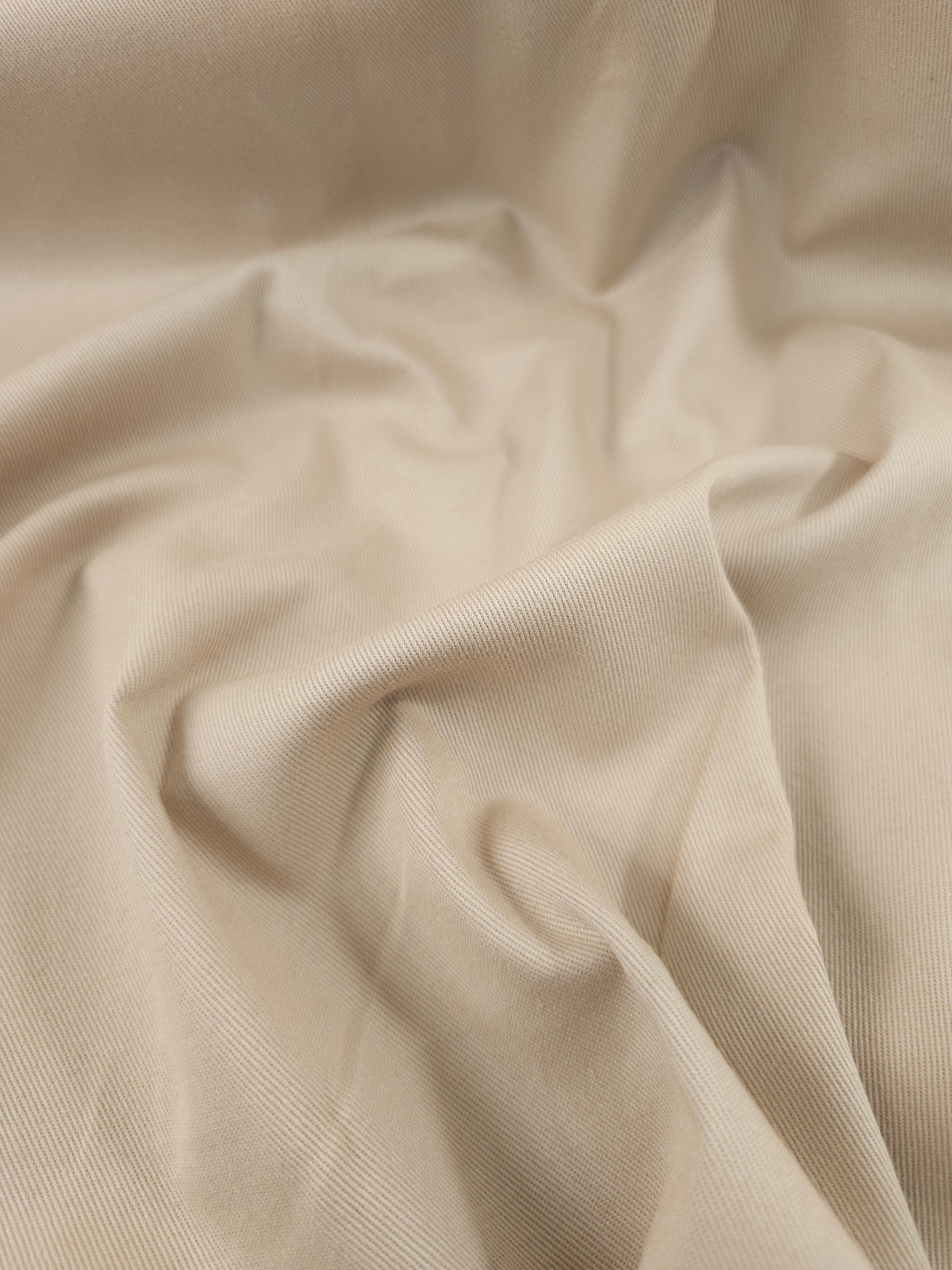 Cool Beige Water Resistant Cotton Twill
