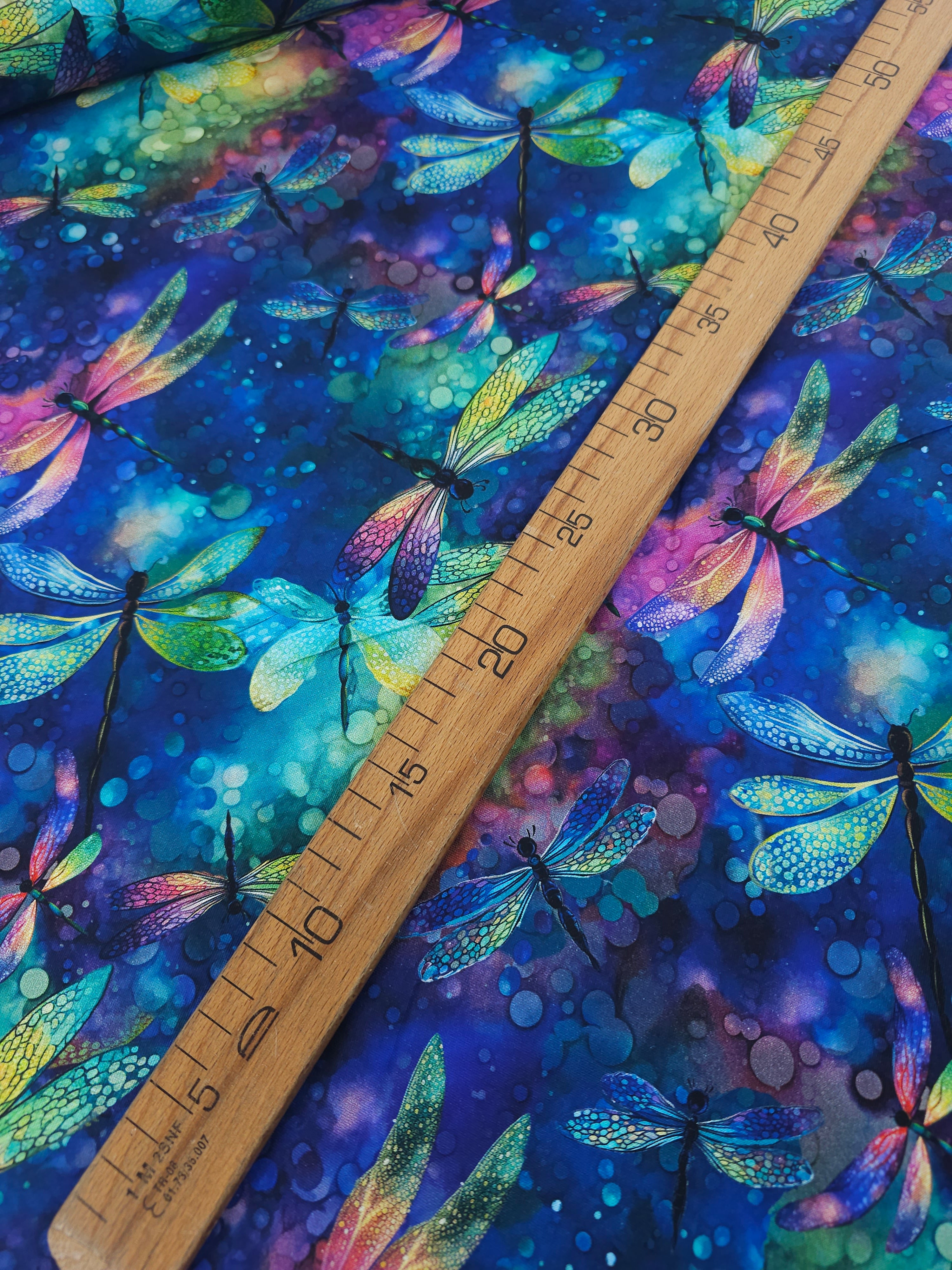 Midnight Dragonfly Illusion 100% Cotton 106” *EXTRA WIDE*