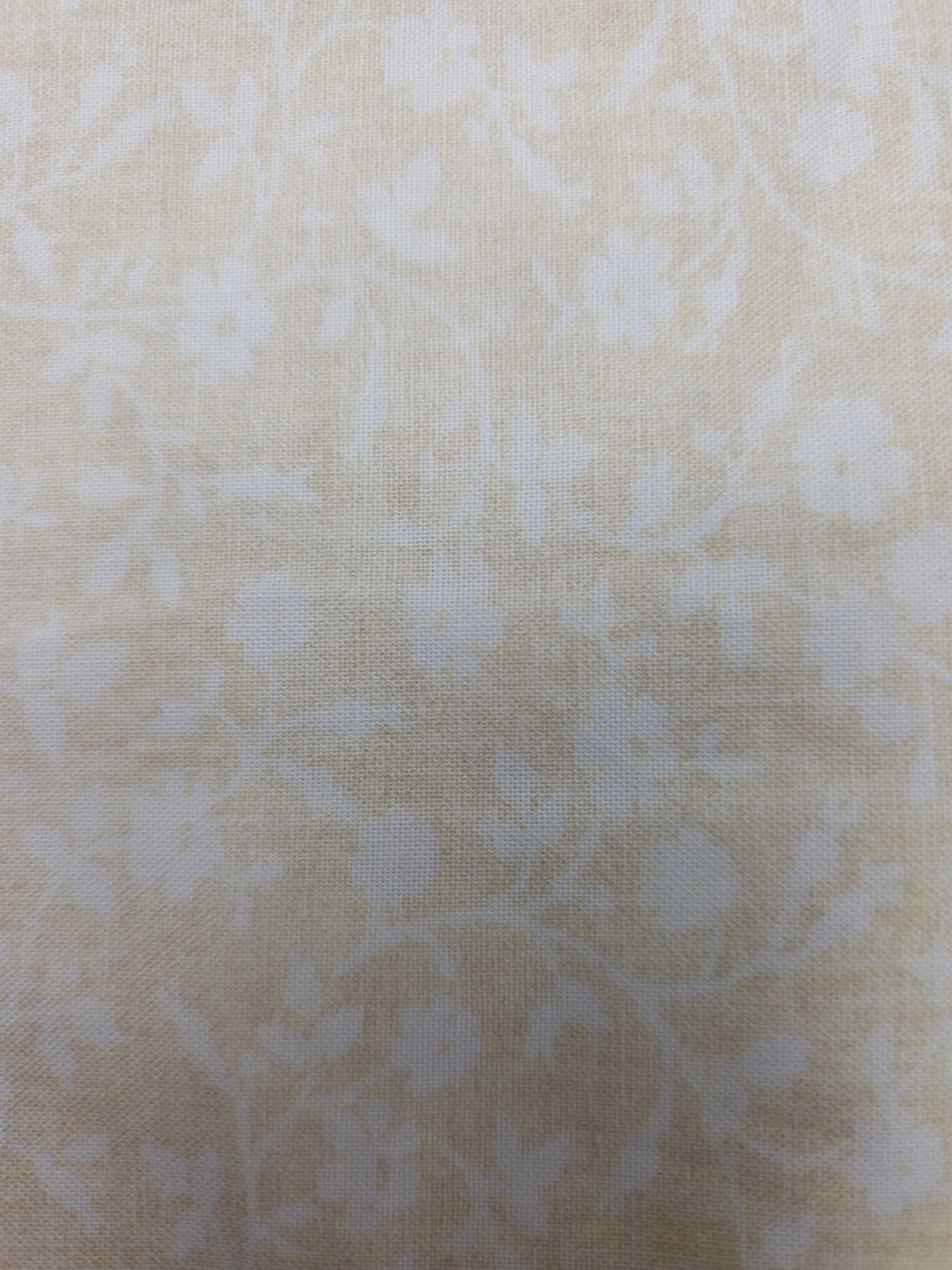 Cream flower Cotton- 1.4m
