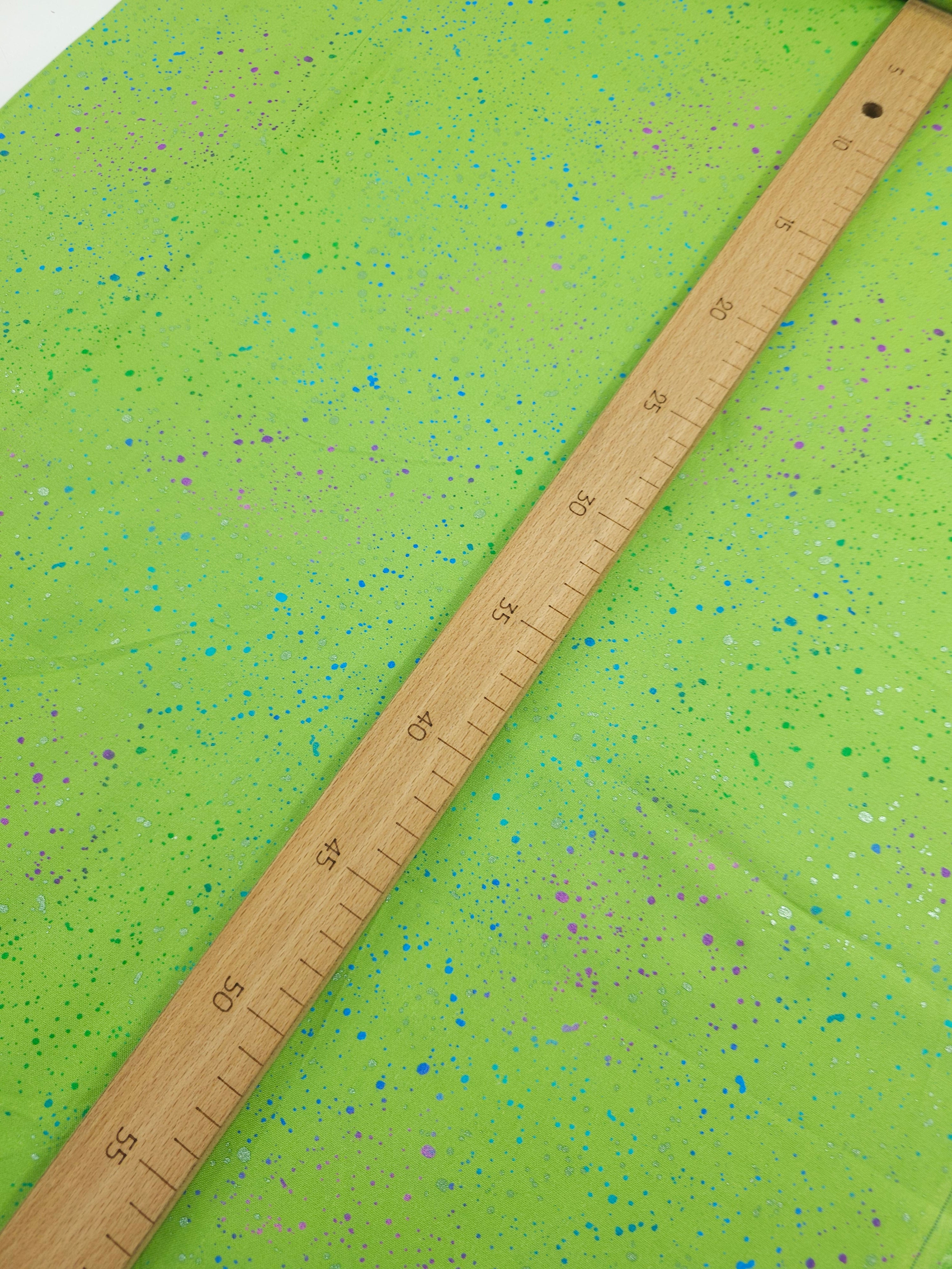 Light Green/Multi Speckle 100% Cotton - Benartex