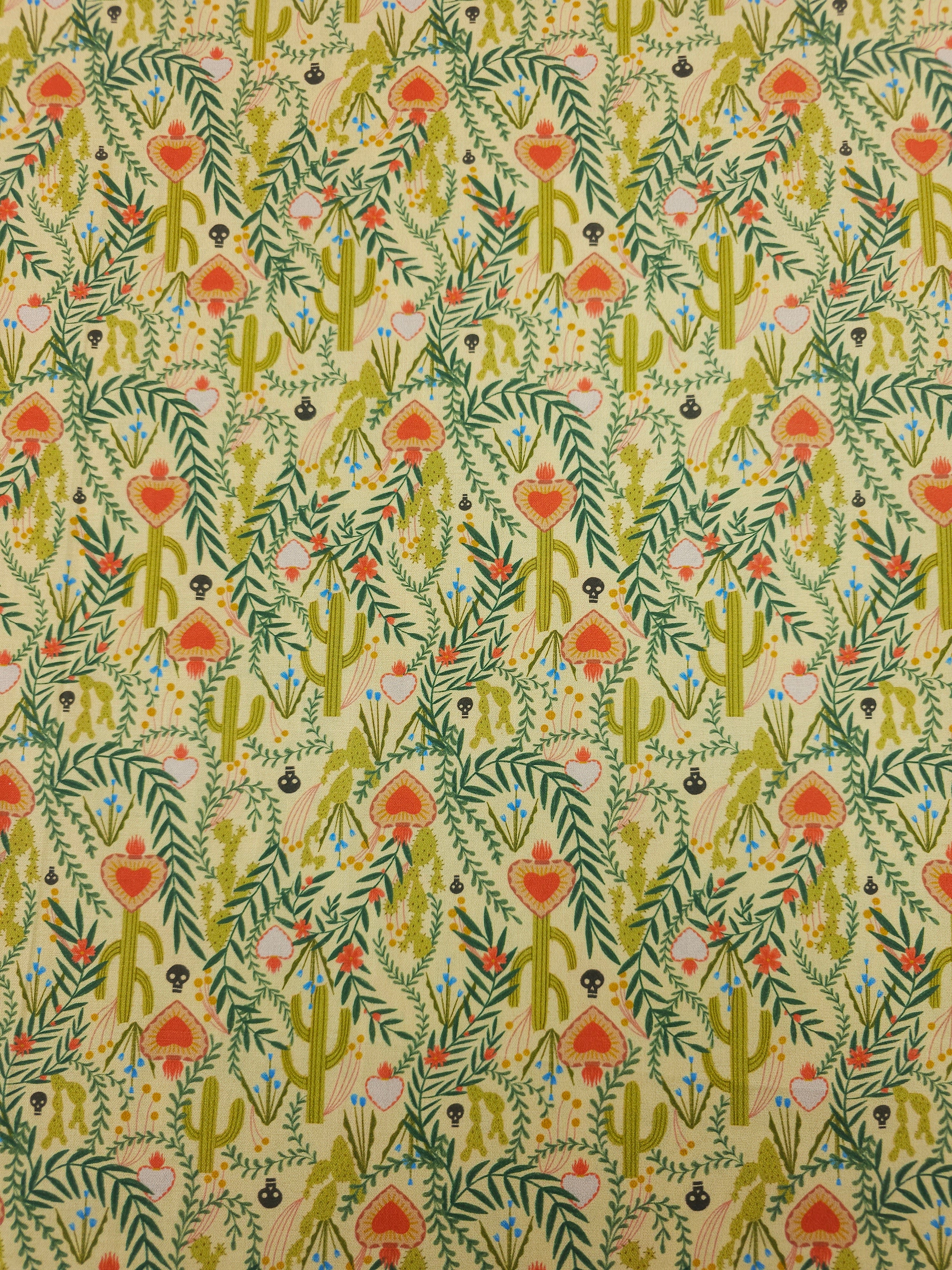 Cacti Floral 100% Cotton