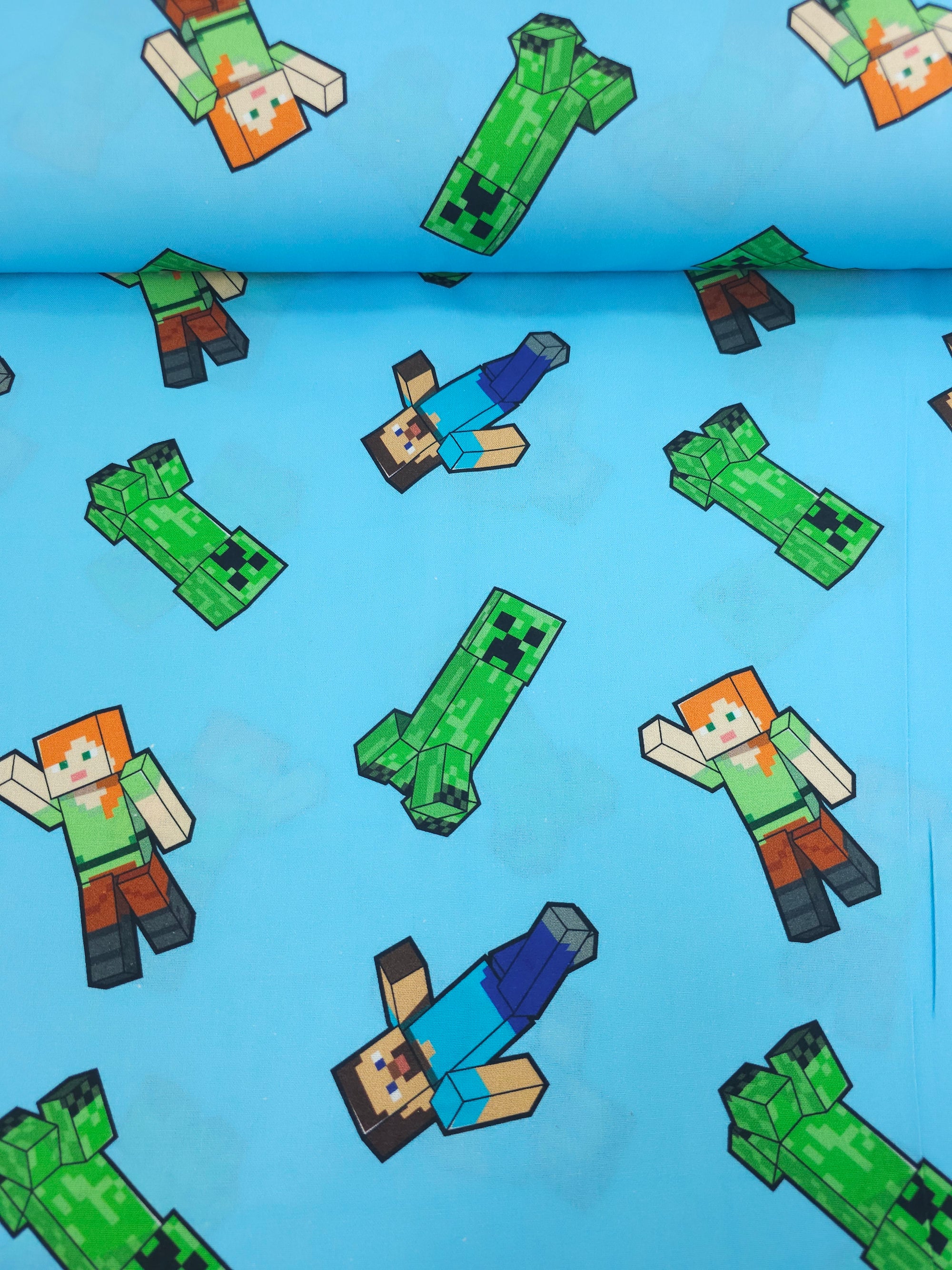 Minecraft Characters 100% Cotton