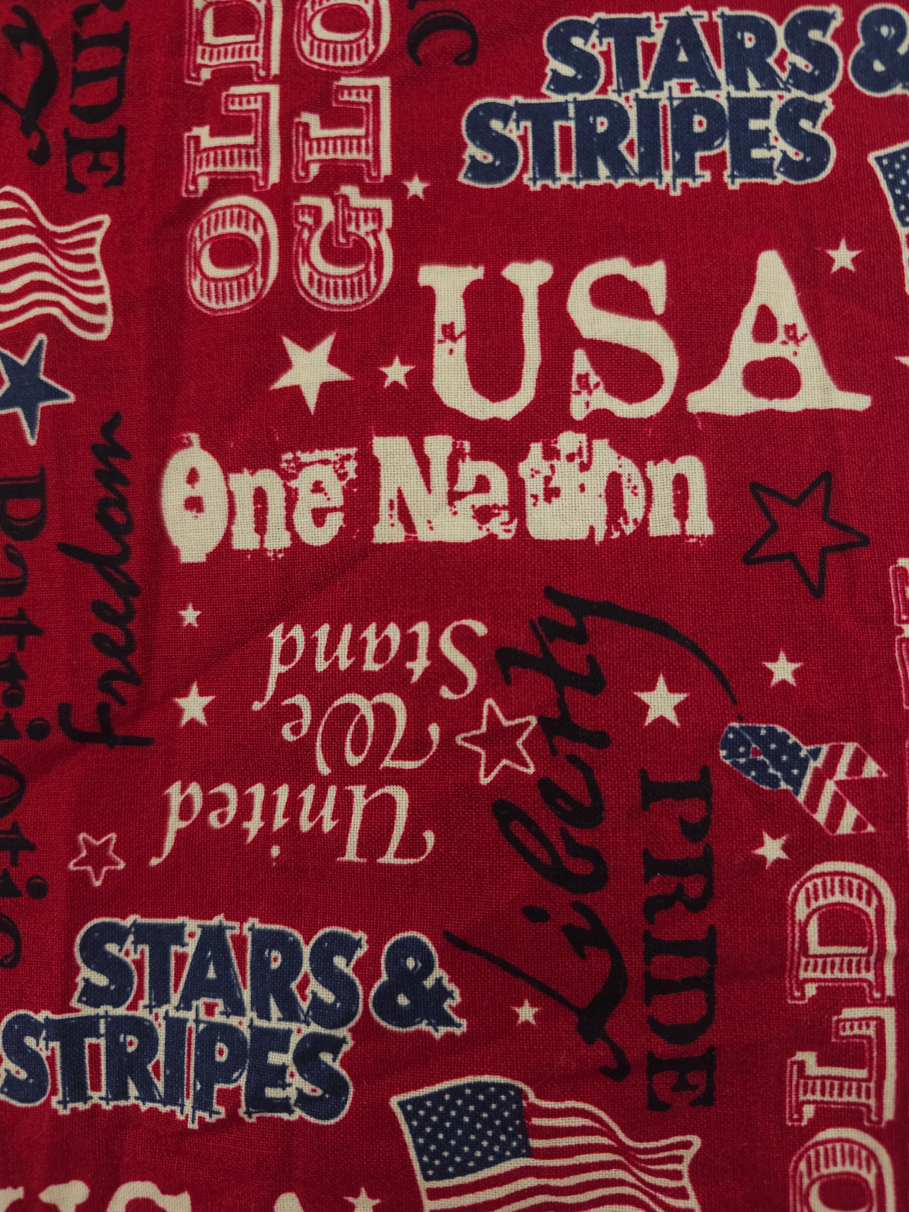 Red USA Cotton- 1.4m piece