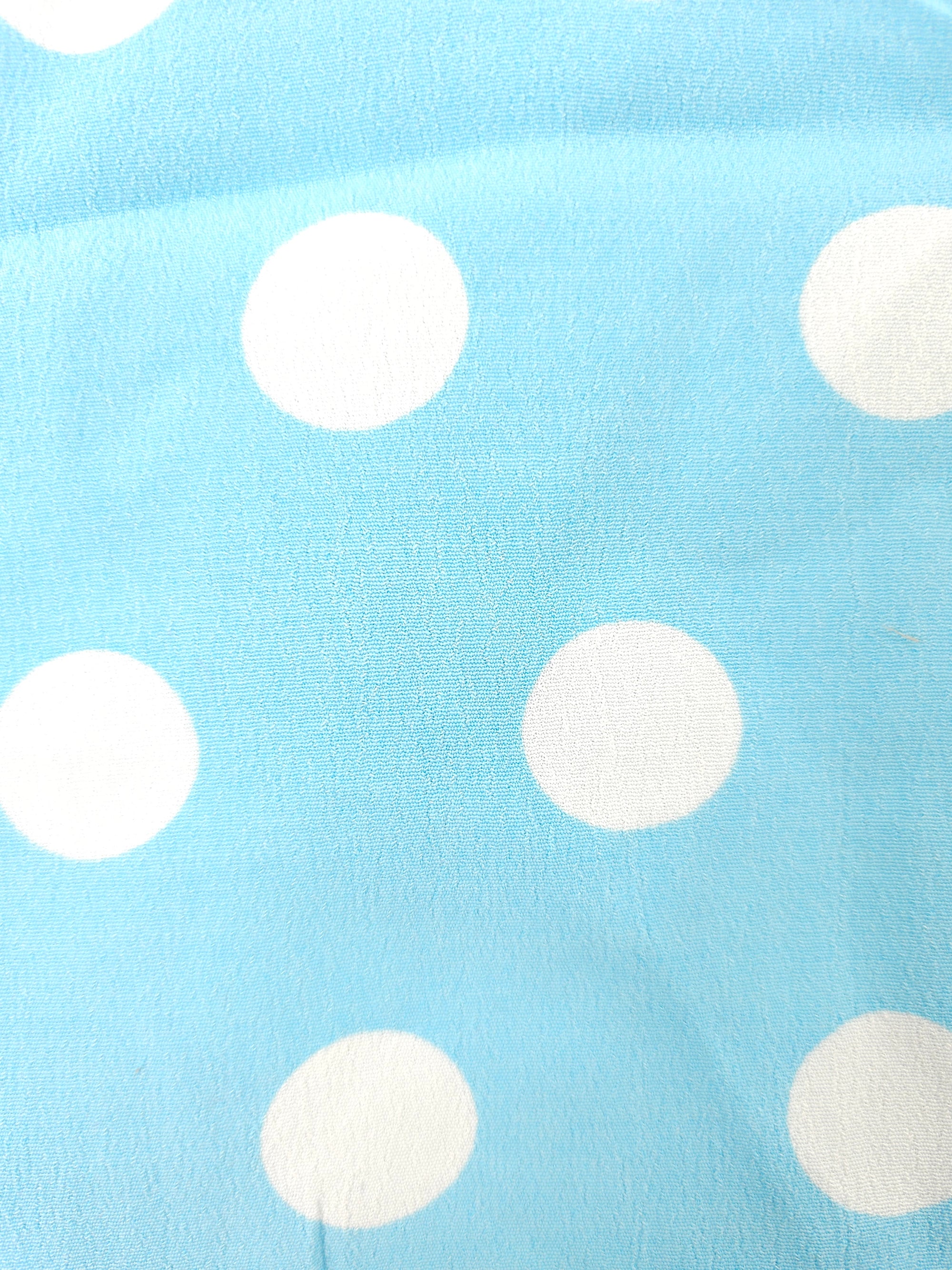 Sky blue polka dot - 2m
