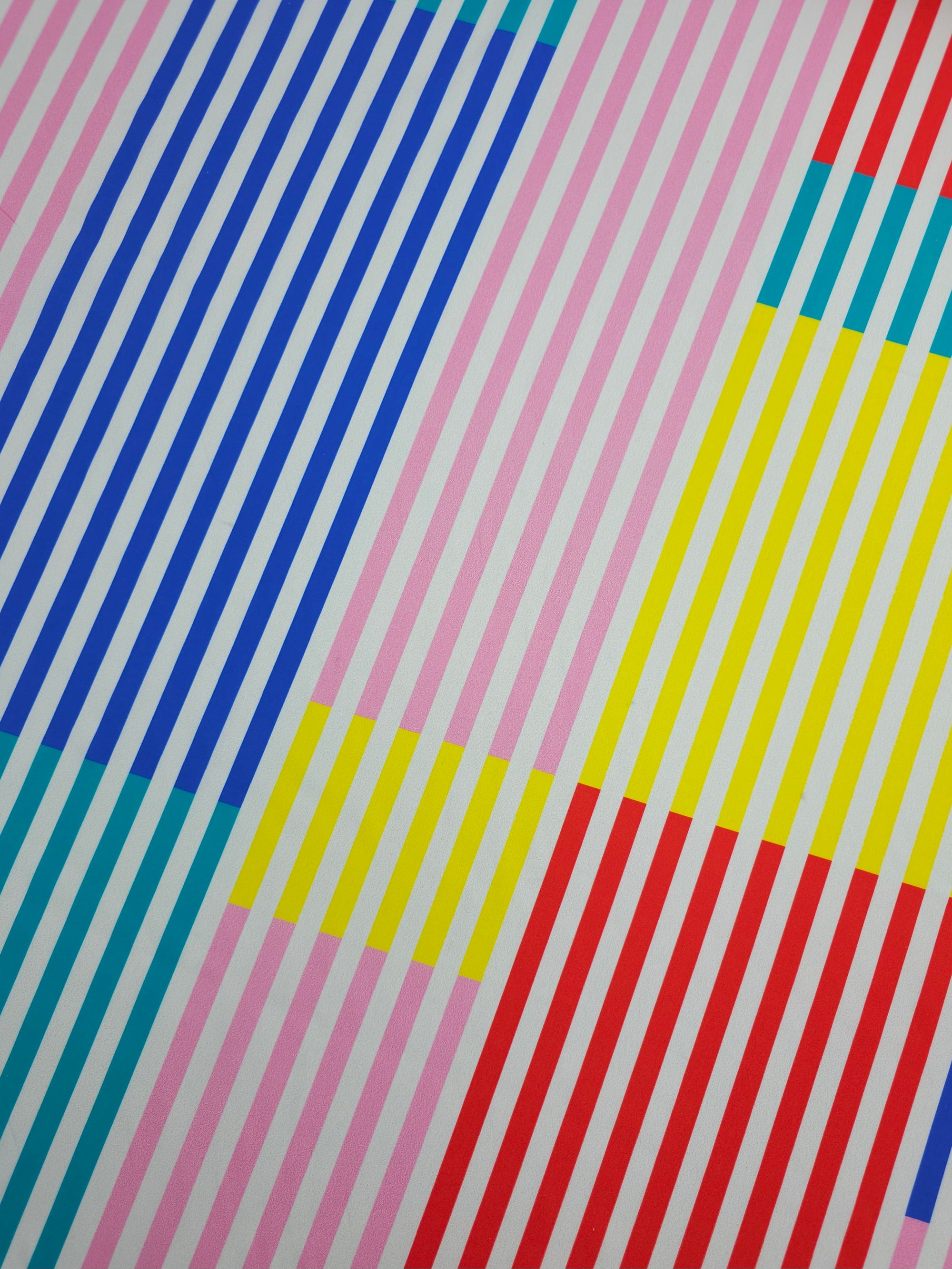 Multicolour Block Stripe Cotton Poplin