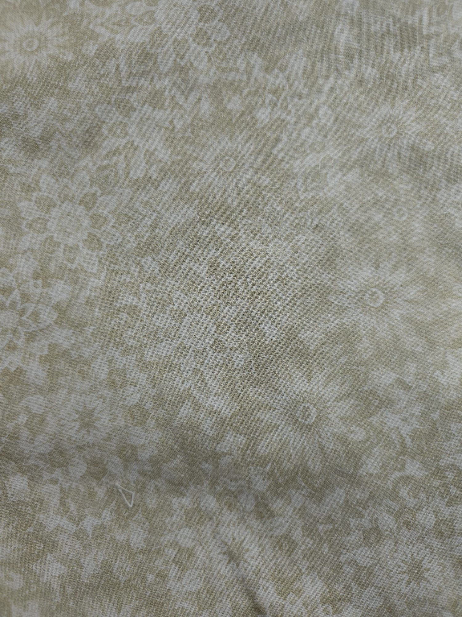 Pale Green Floral Cotton - 2.5m Piece