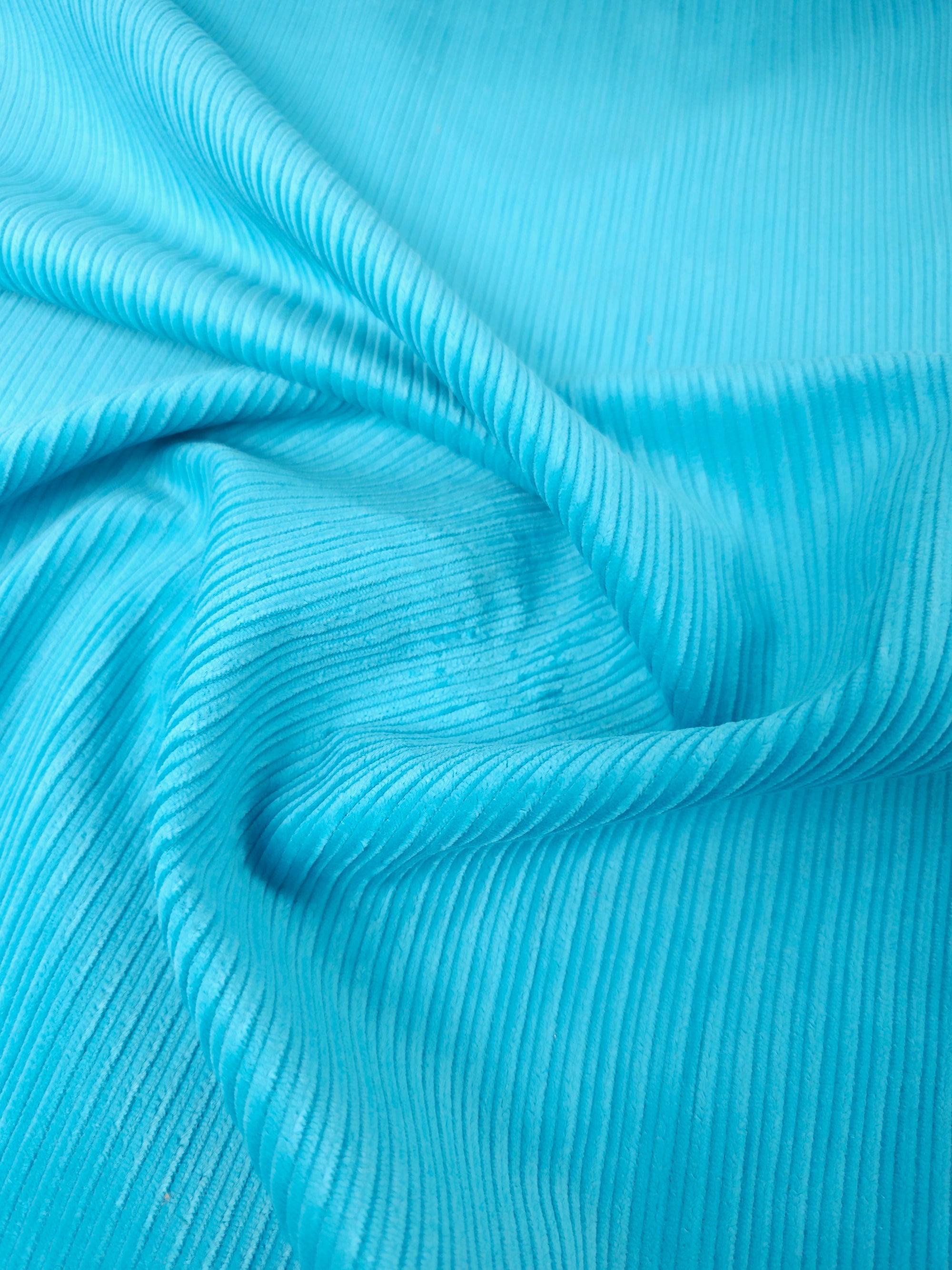 Turquoise Blue Corduroy