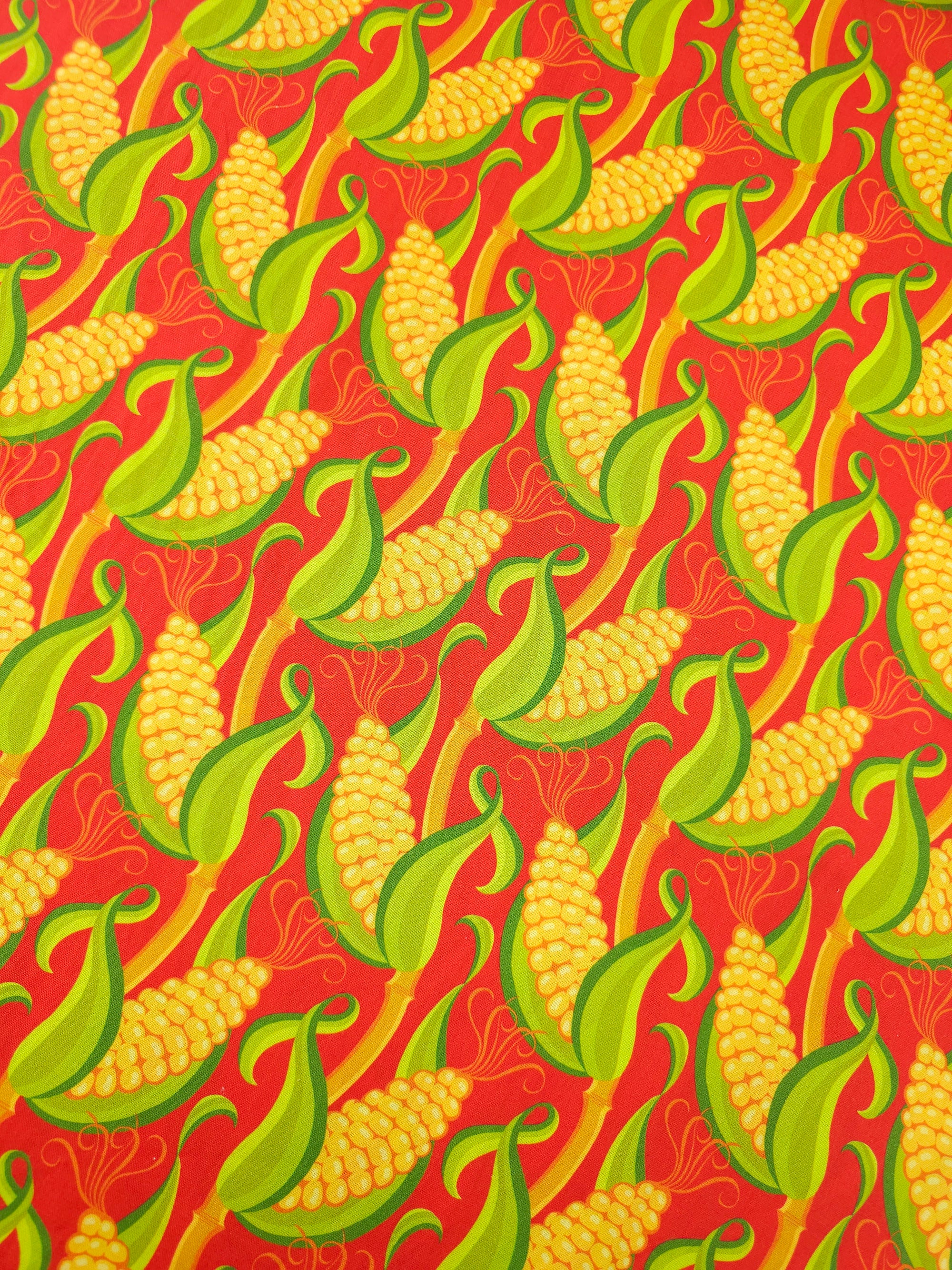 Novelty Corn Patch 100% Cotton - Free Spirit