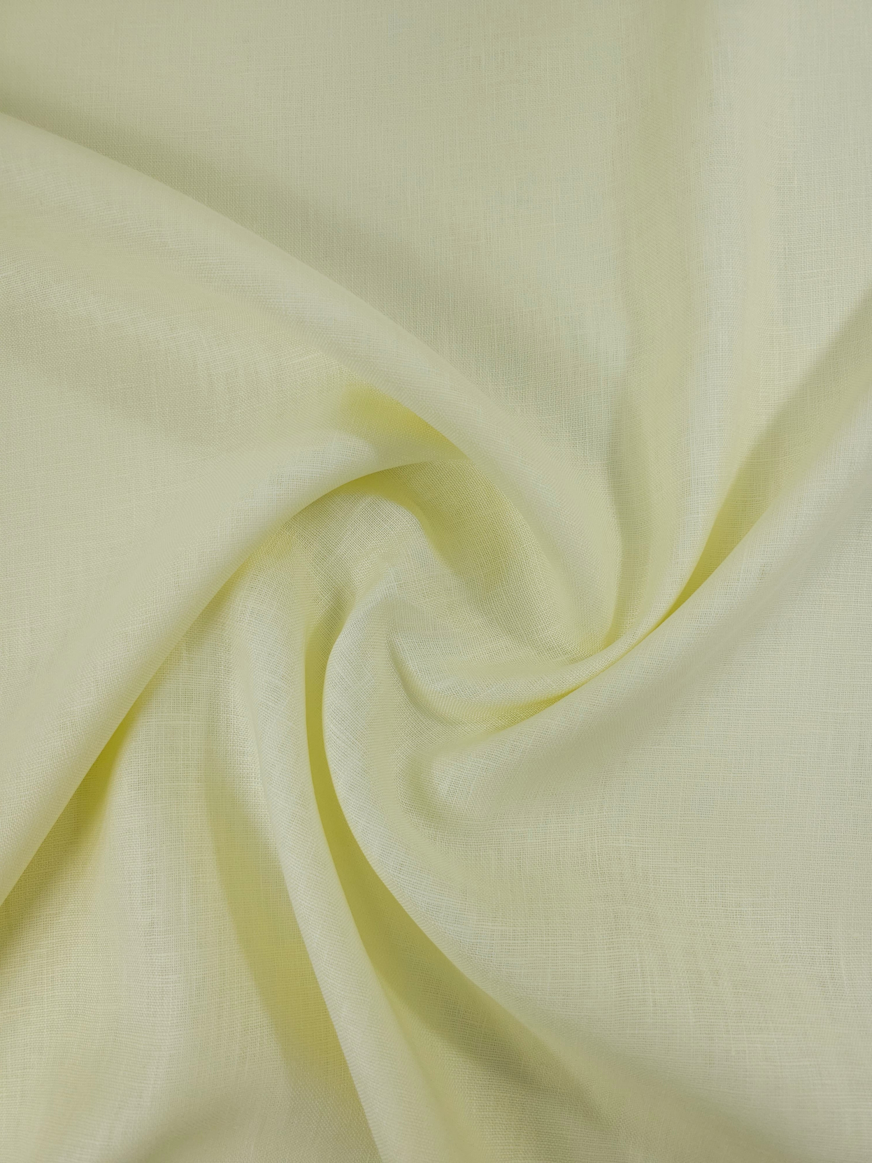Pale Yellow 100% Linen