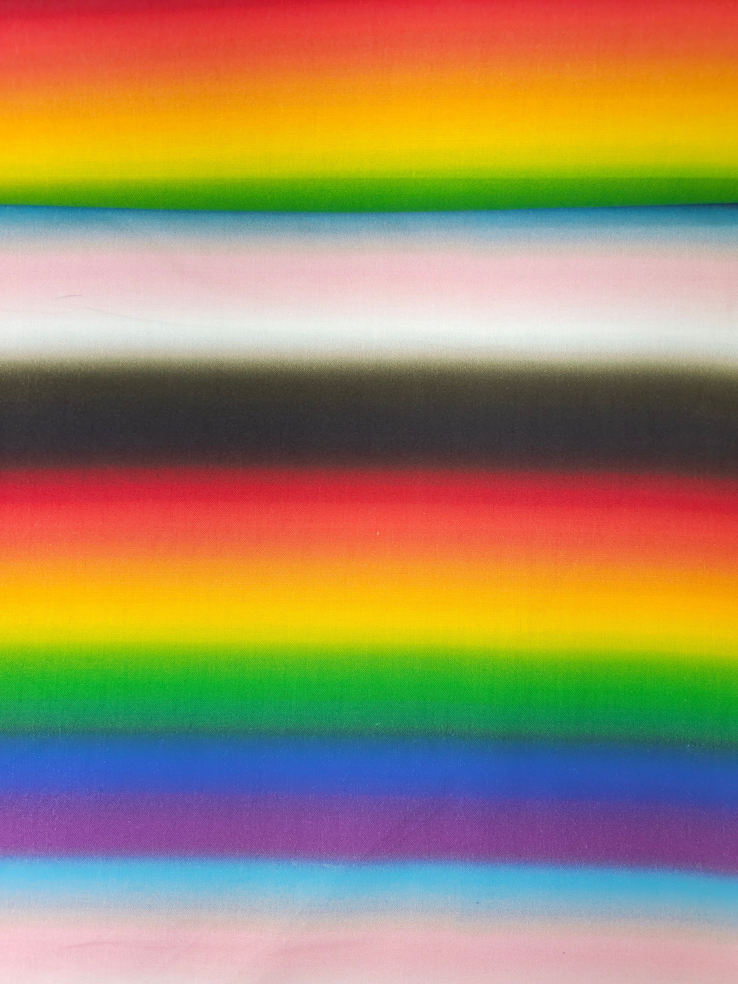 Rainbow Blur Stripe 100% Cotton - Joann