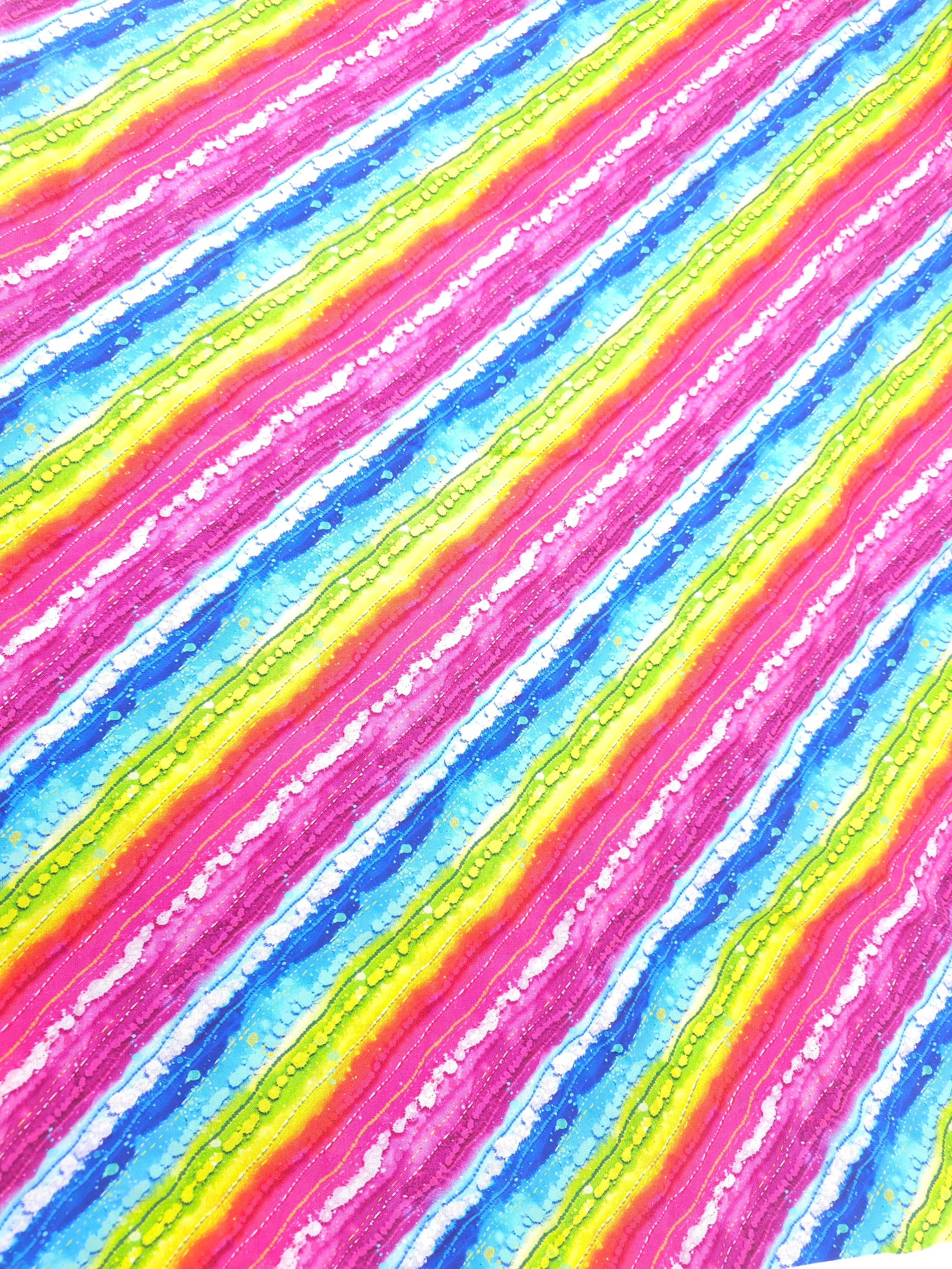 Rainbow stripe Cotton- 1.8m piece