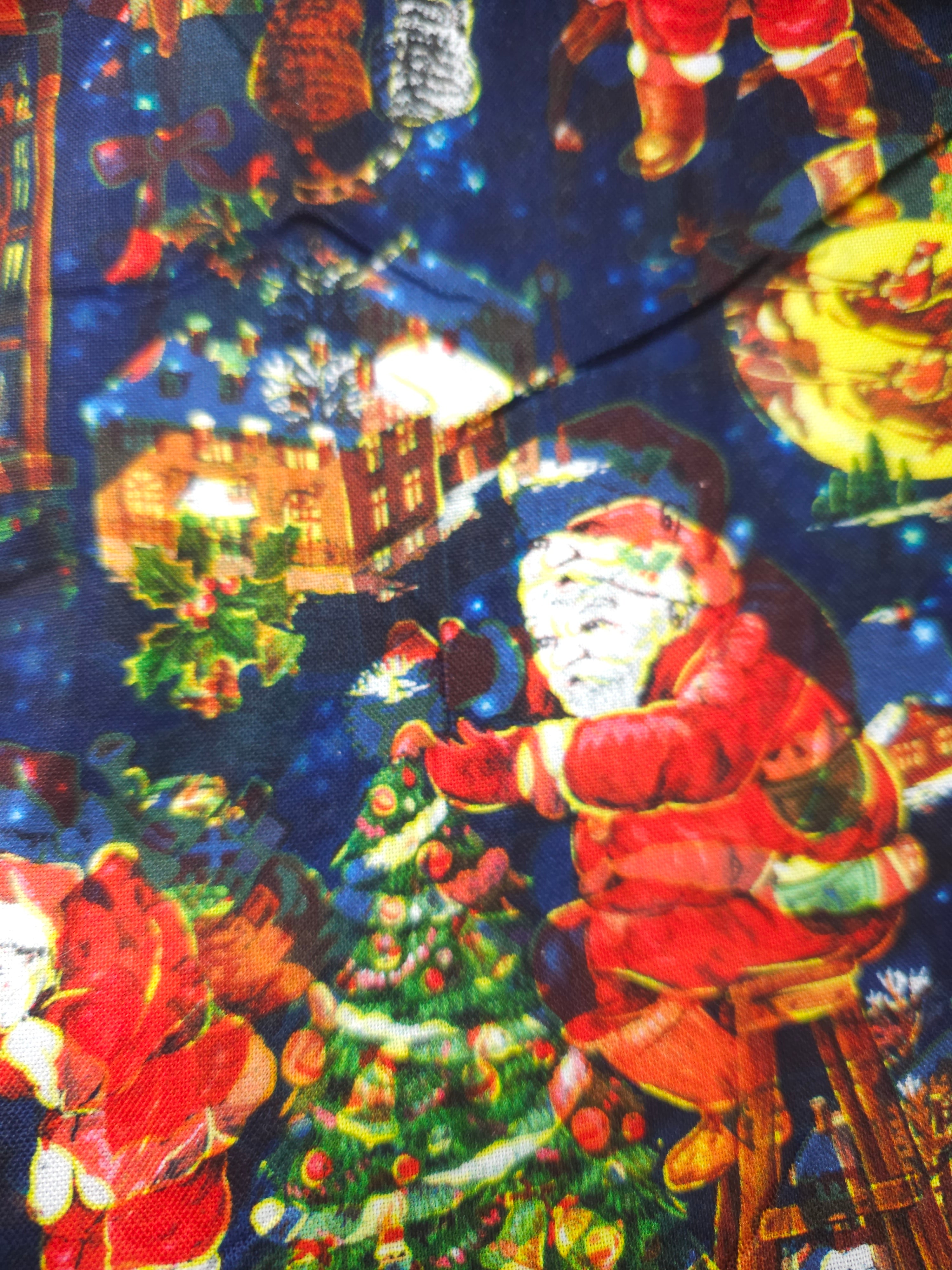 Santa's mission Cotton- 1.3m piece
