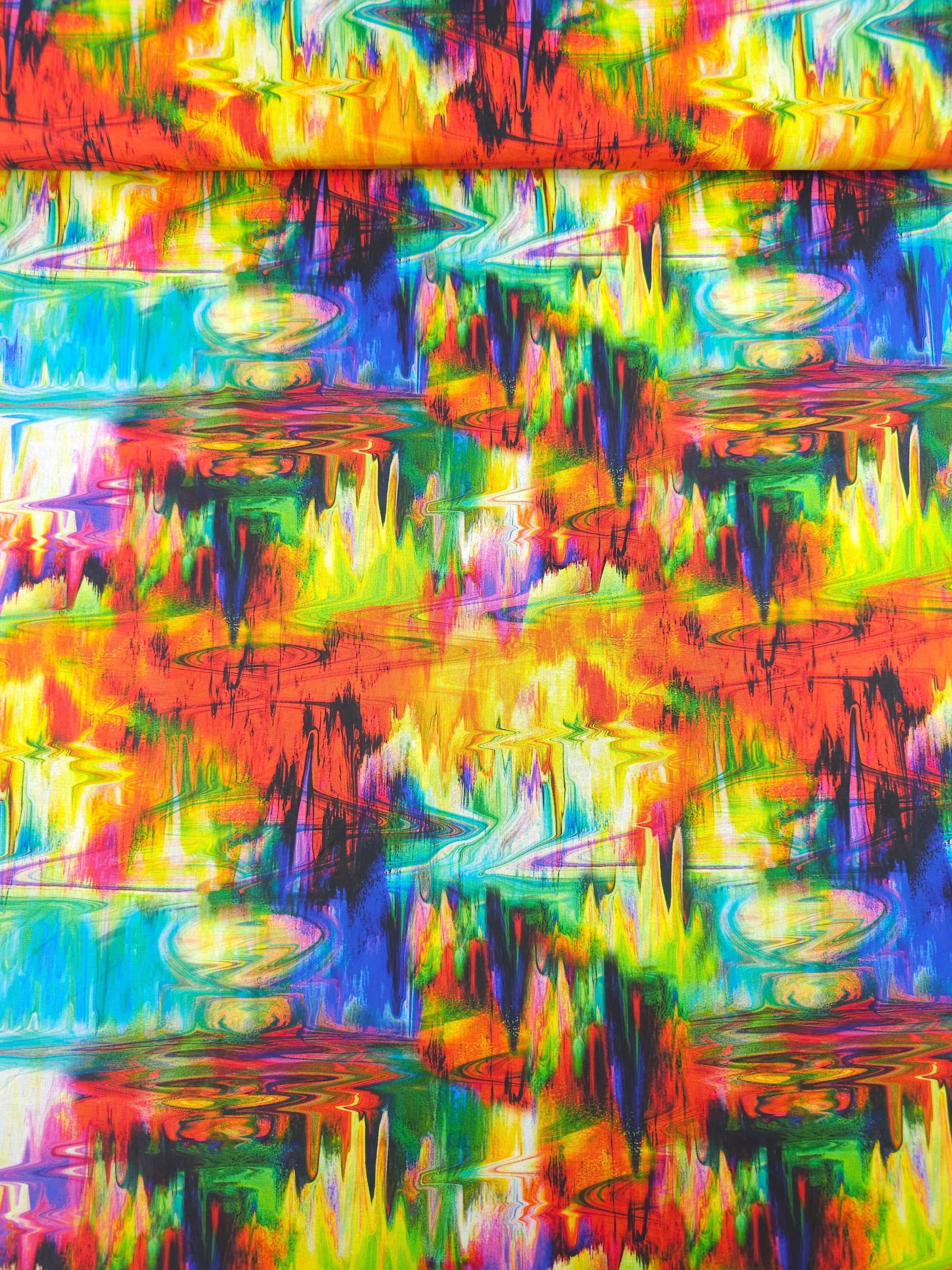 Multicolour Static Diffusion 100% Cotton - Joann