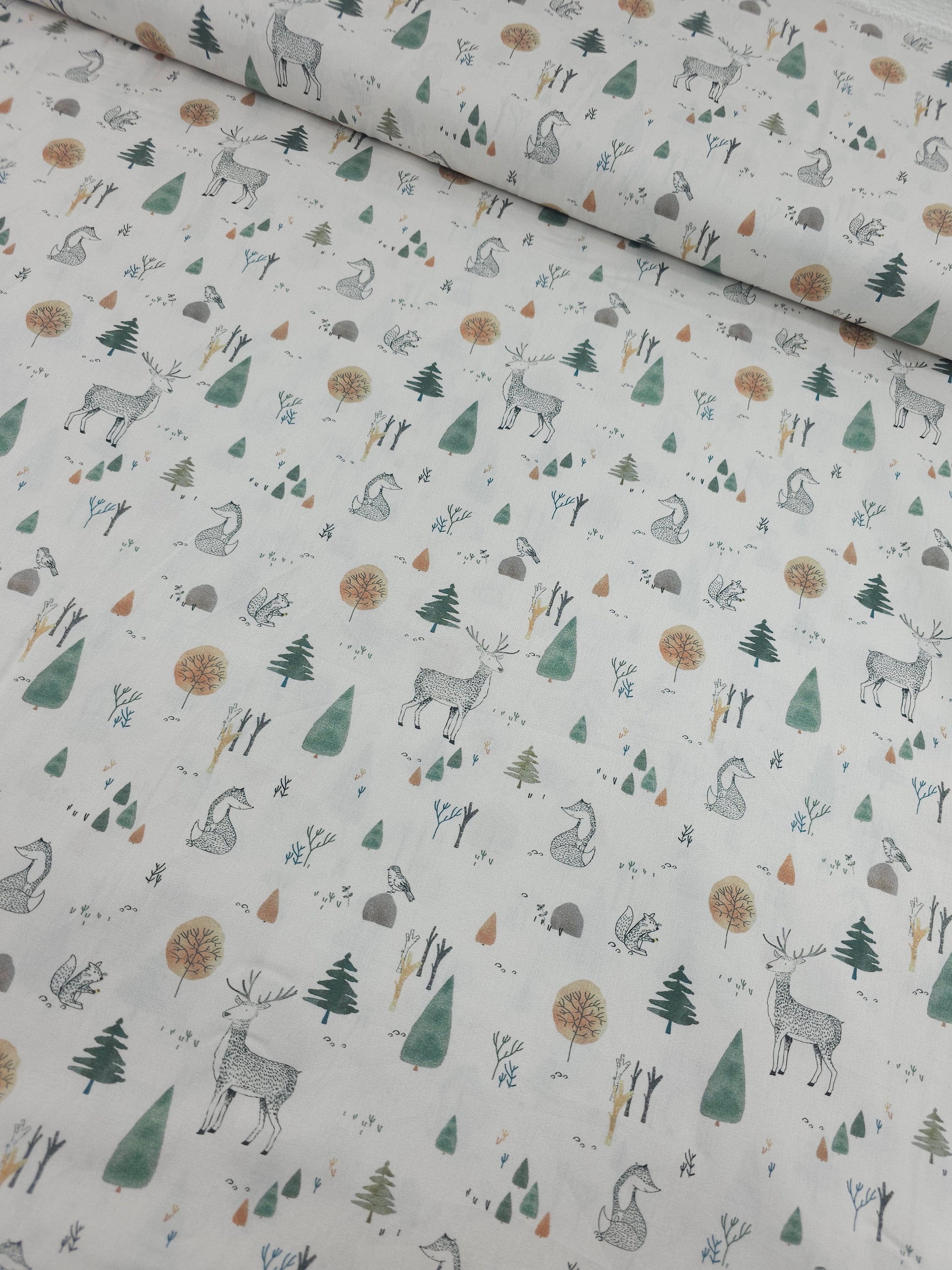 Winter Woodland 100% Cotton 60"