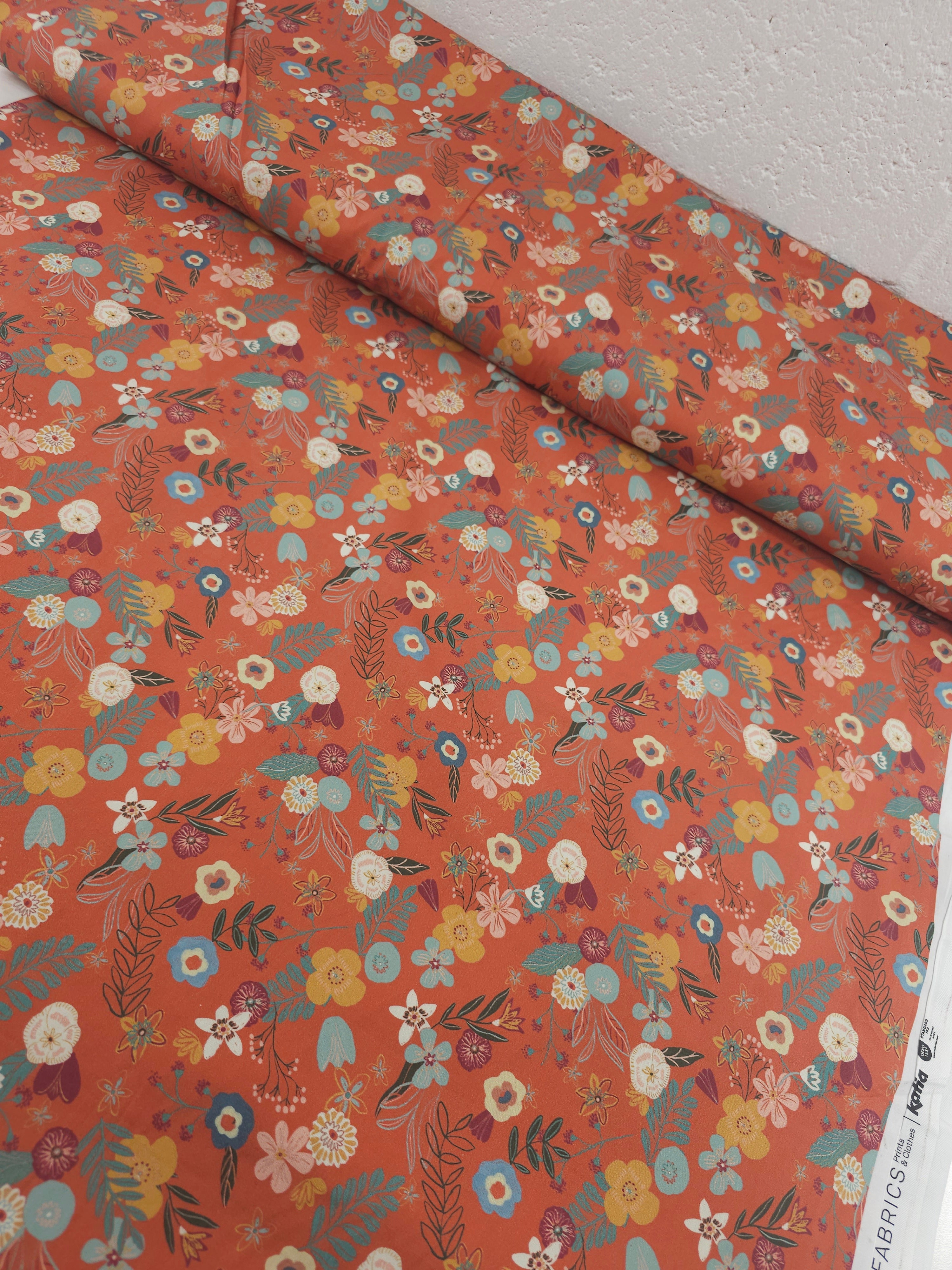 Rustic Floral Burst 100% Cotton 57"