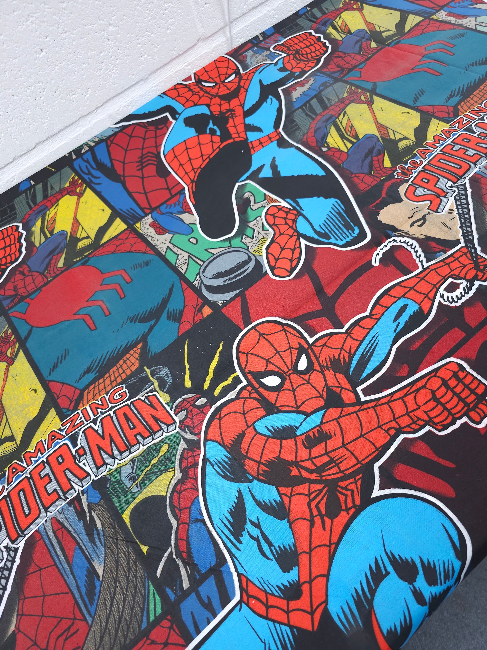 Spider-Man Comic 100% Cotton 80" *EXTRA WIDE*