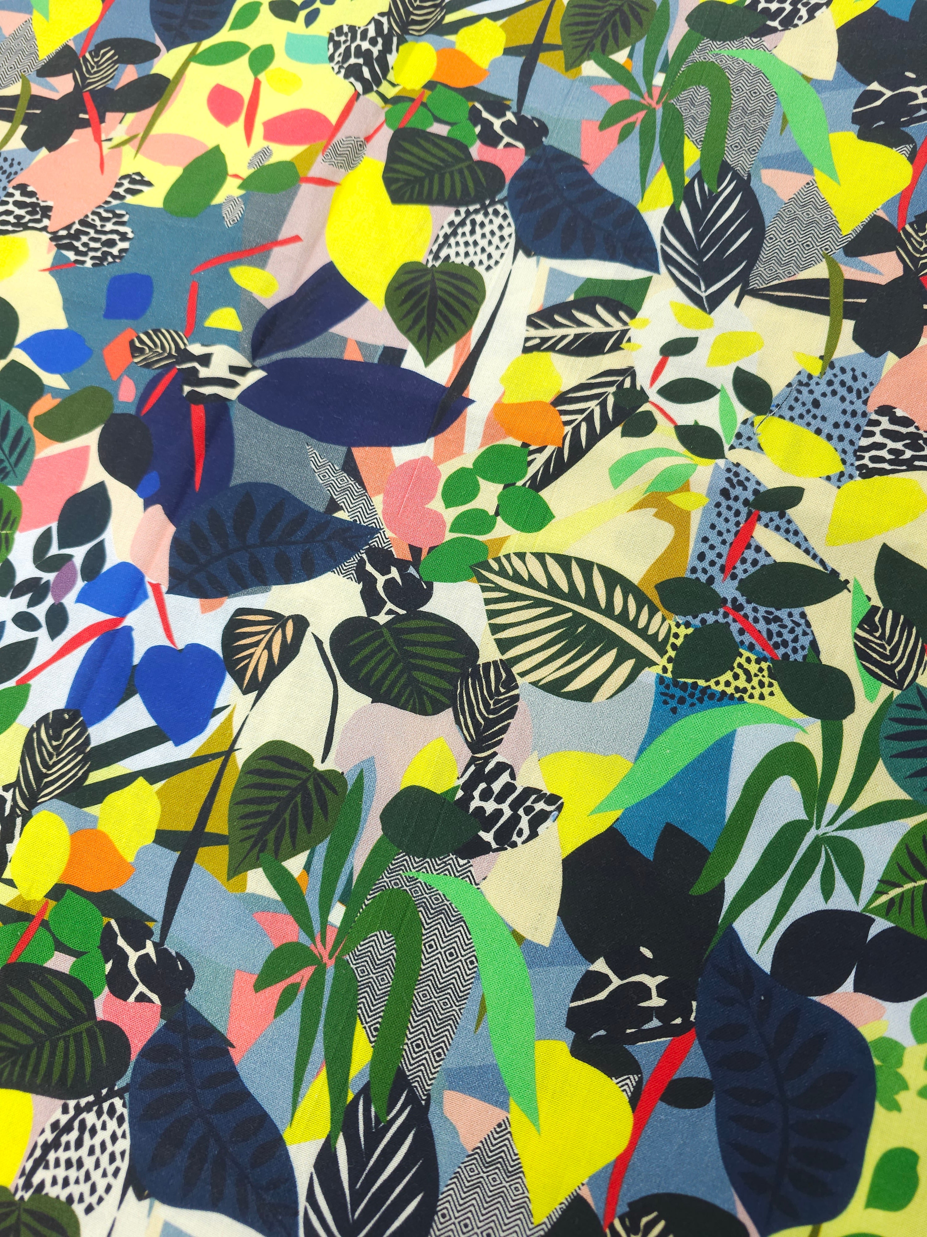 Layered jungle Cotton- 1m piece