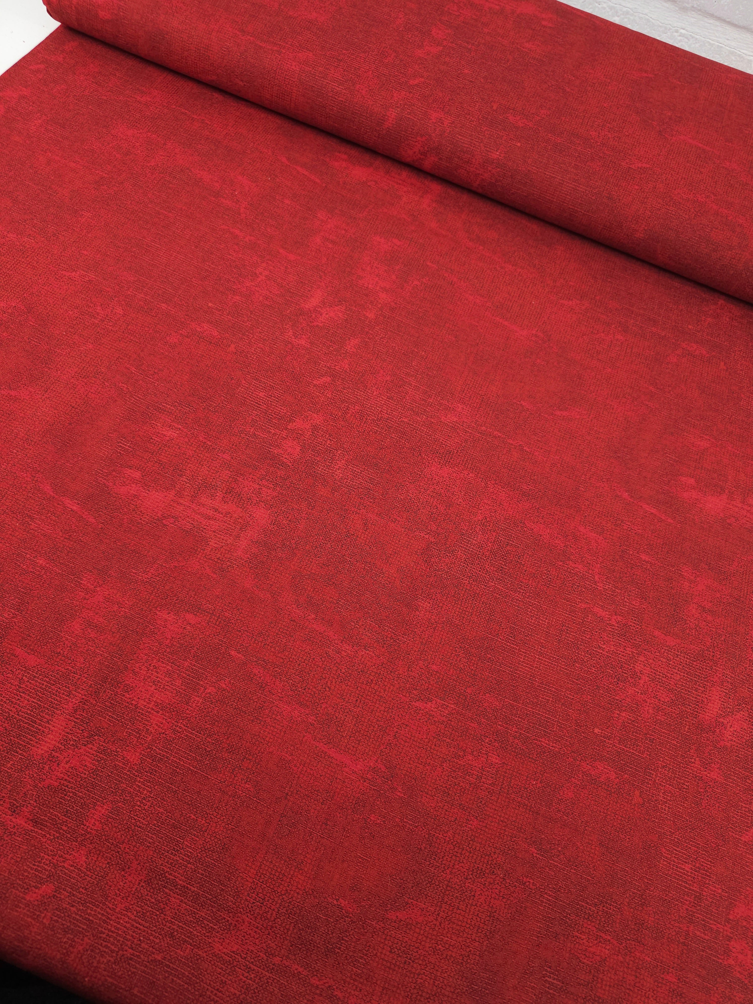 Red Smudge Grid 100% Cotton 106" - Robert Kaufman *EXTRA WIDE*