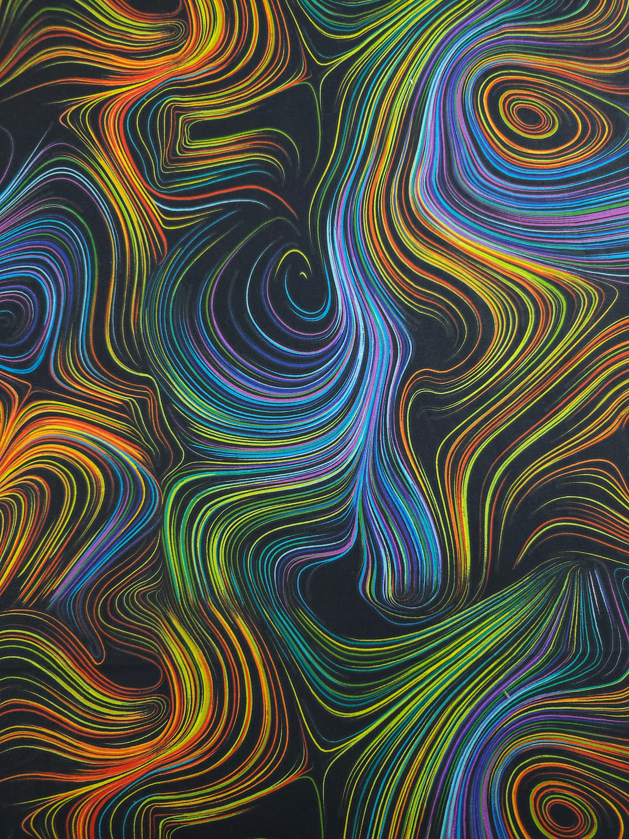 Retro Illusion Swirl 100% Cotton - Joann