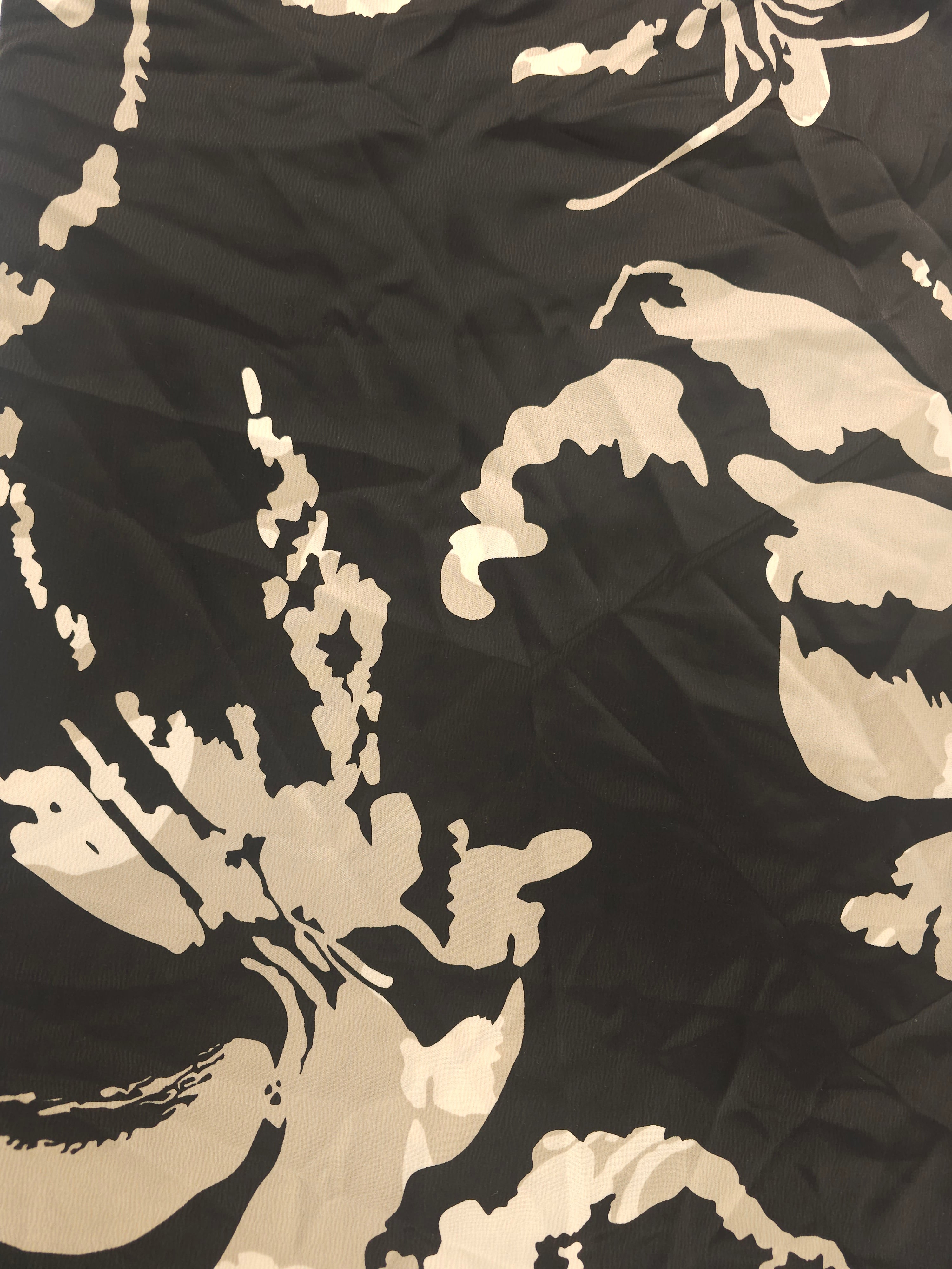 Dark splat Viscose sateen-1.4m piece