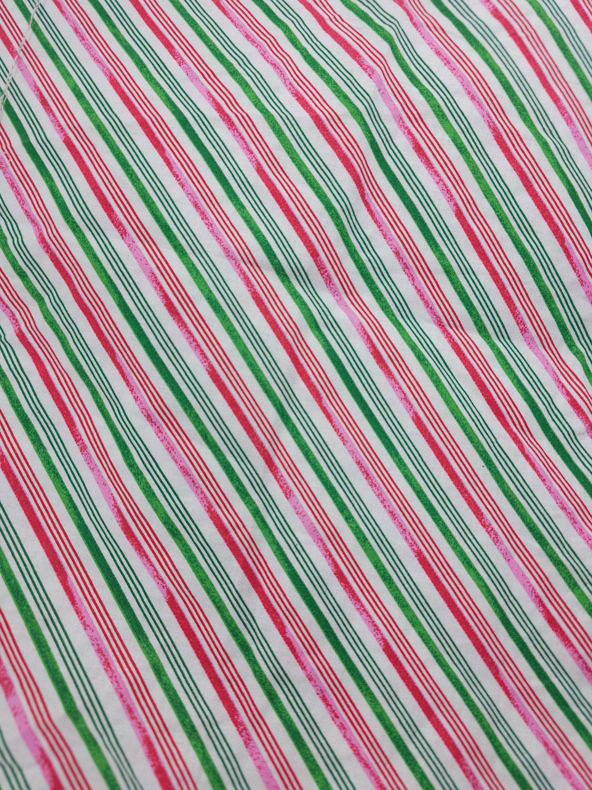 Candycane stripe Cotton- 2.3m piece