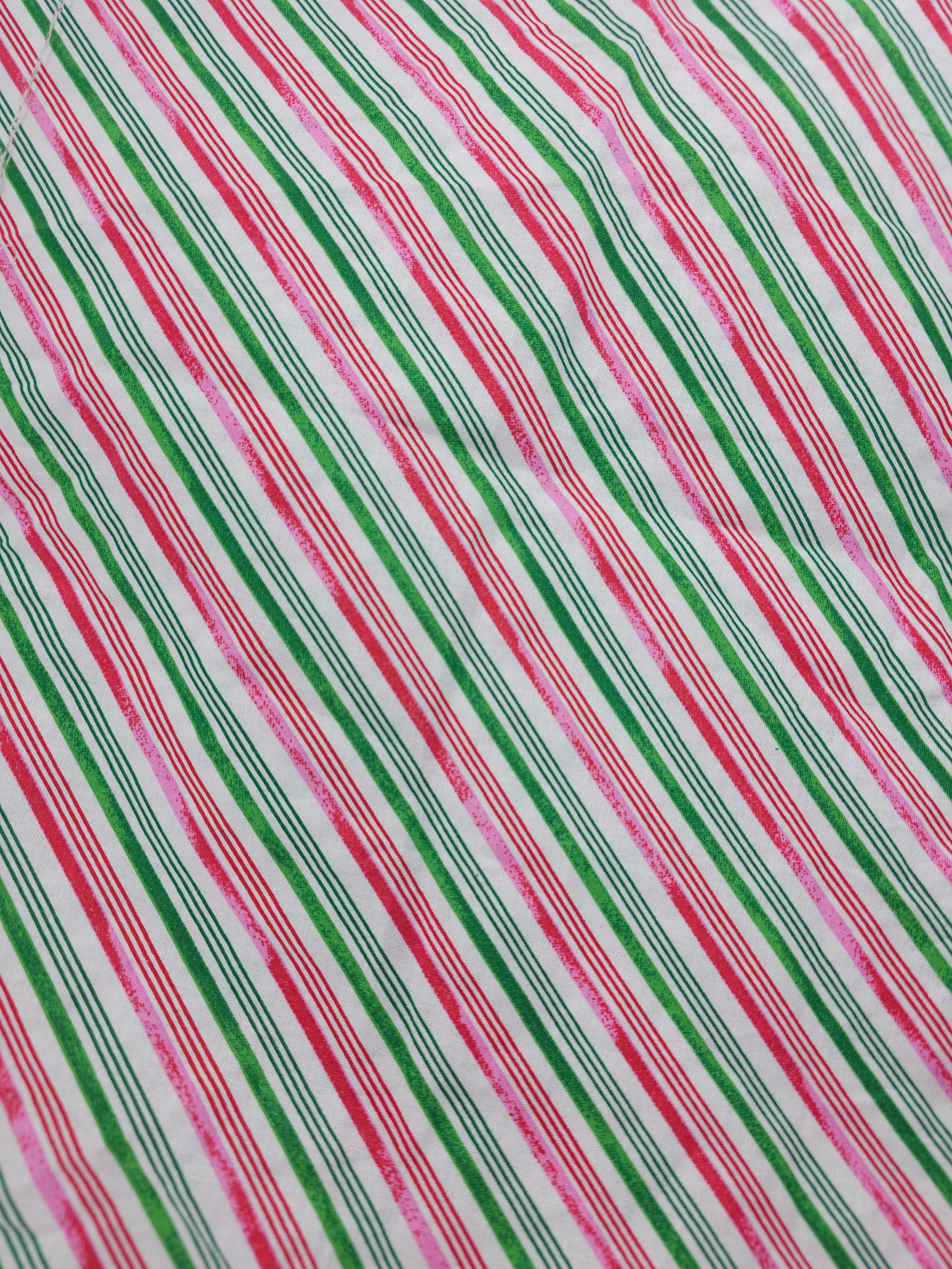 Candycane stripe Cotton- 2.3m piece