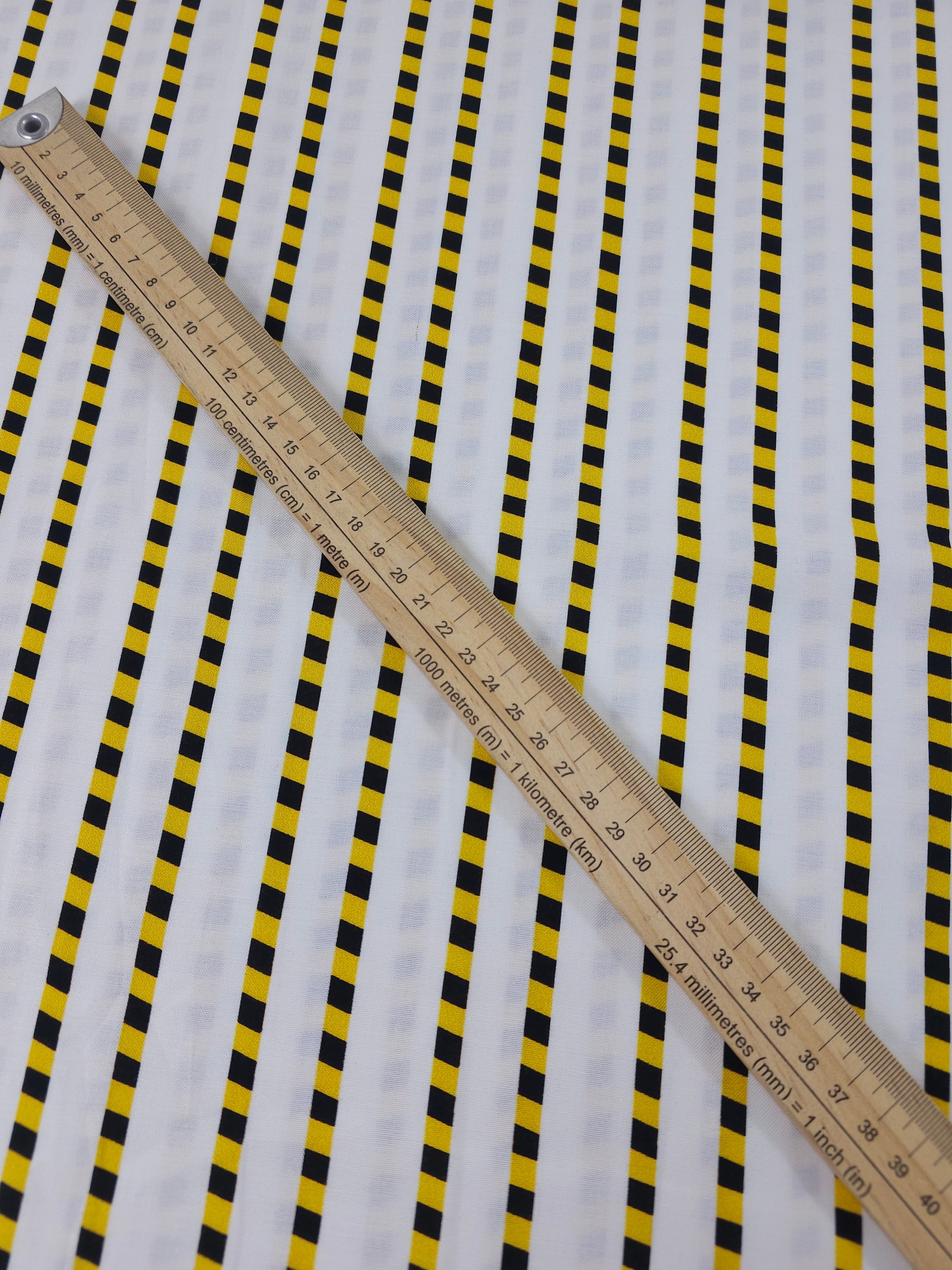 Taxi Stripe 100% Cotton