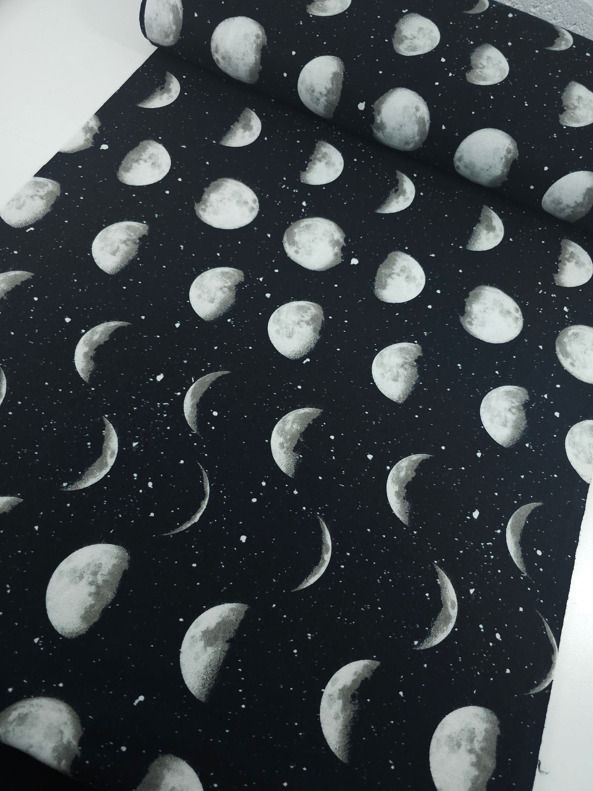Moon Phases Lightweight Flannel Cotton