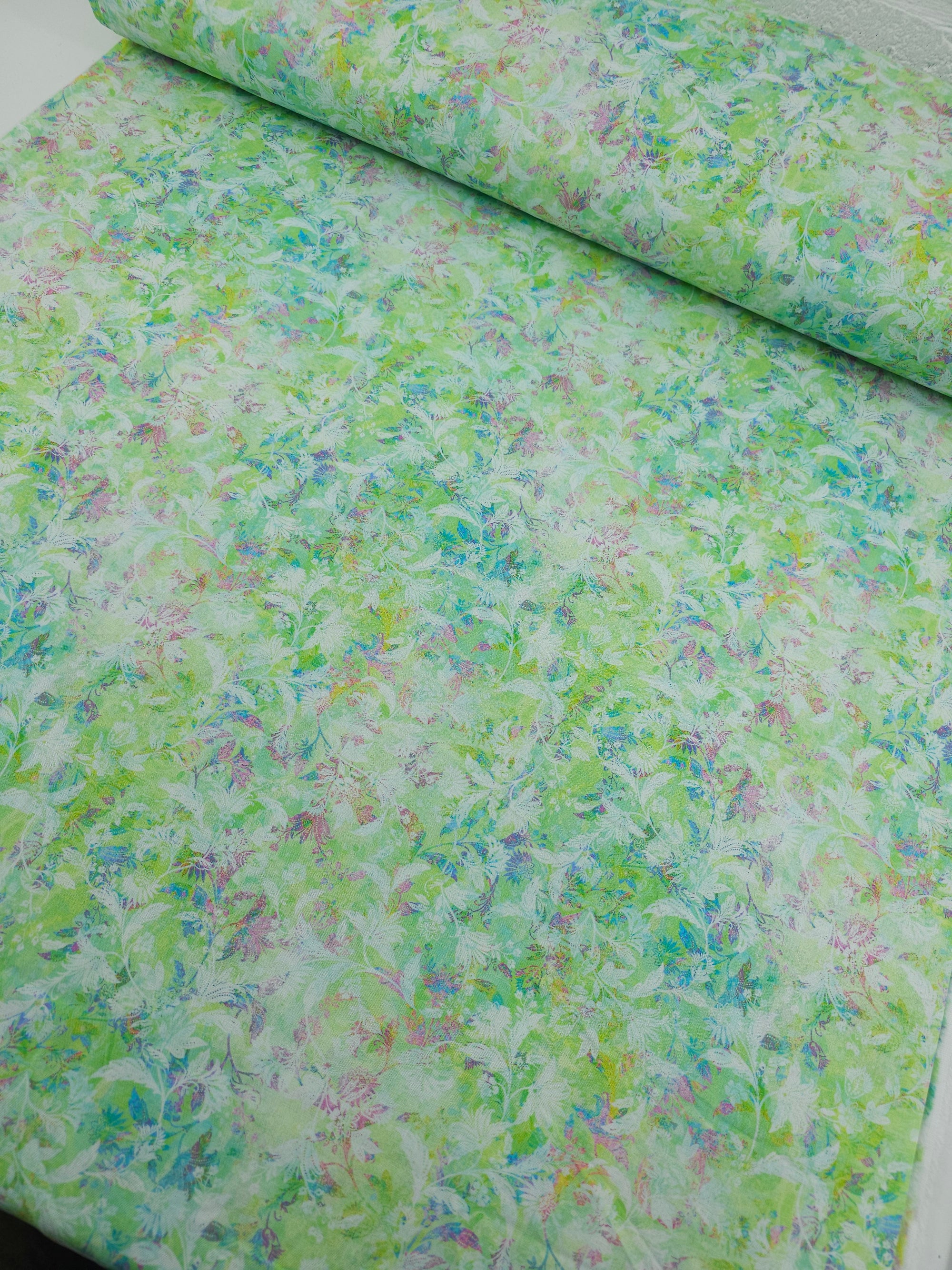 Light Green Wild Vista 100% Cotton 104" - Robert Kaufman *EXTRA WIDE*
