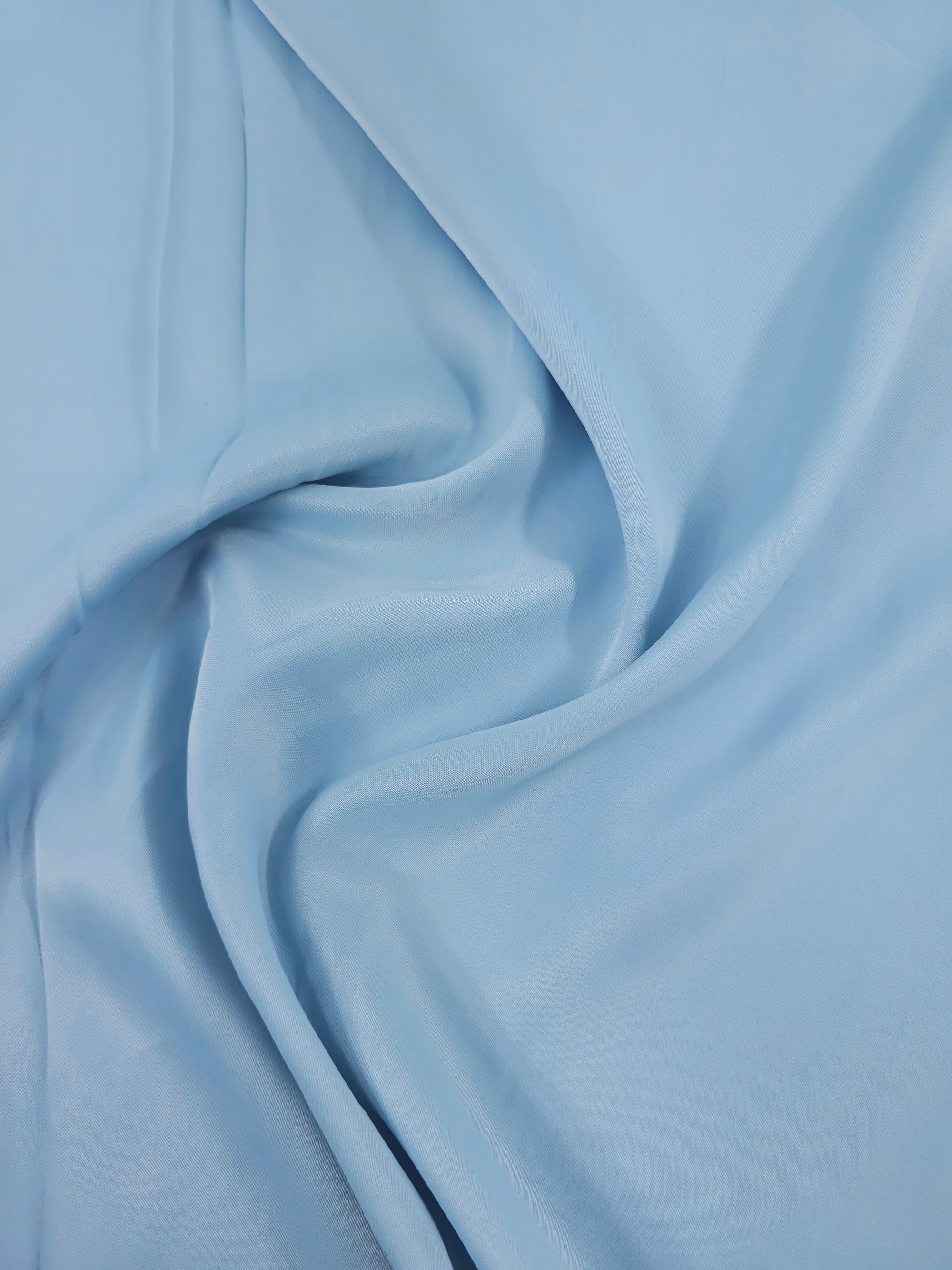 Sky Blue Viscose Satin