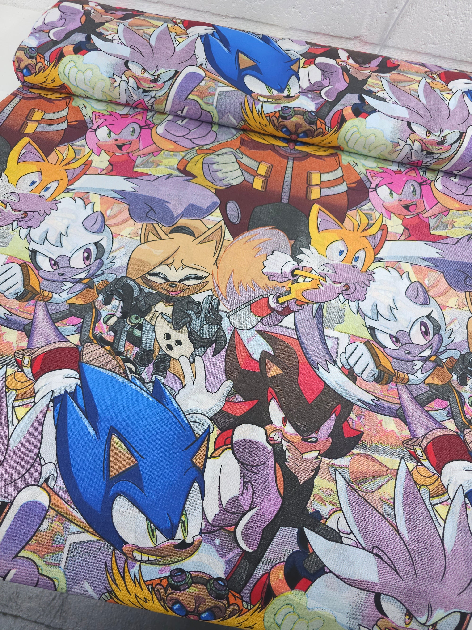 Sonic and Friends 100% Cotton 115" *EXTRA WIDE*